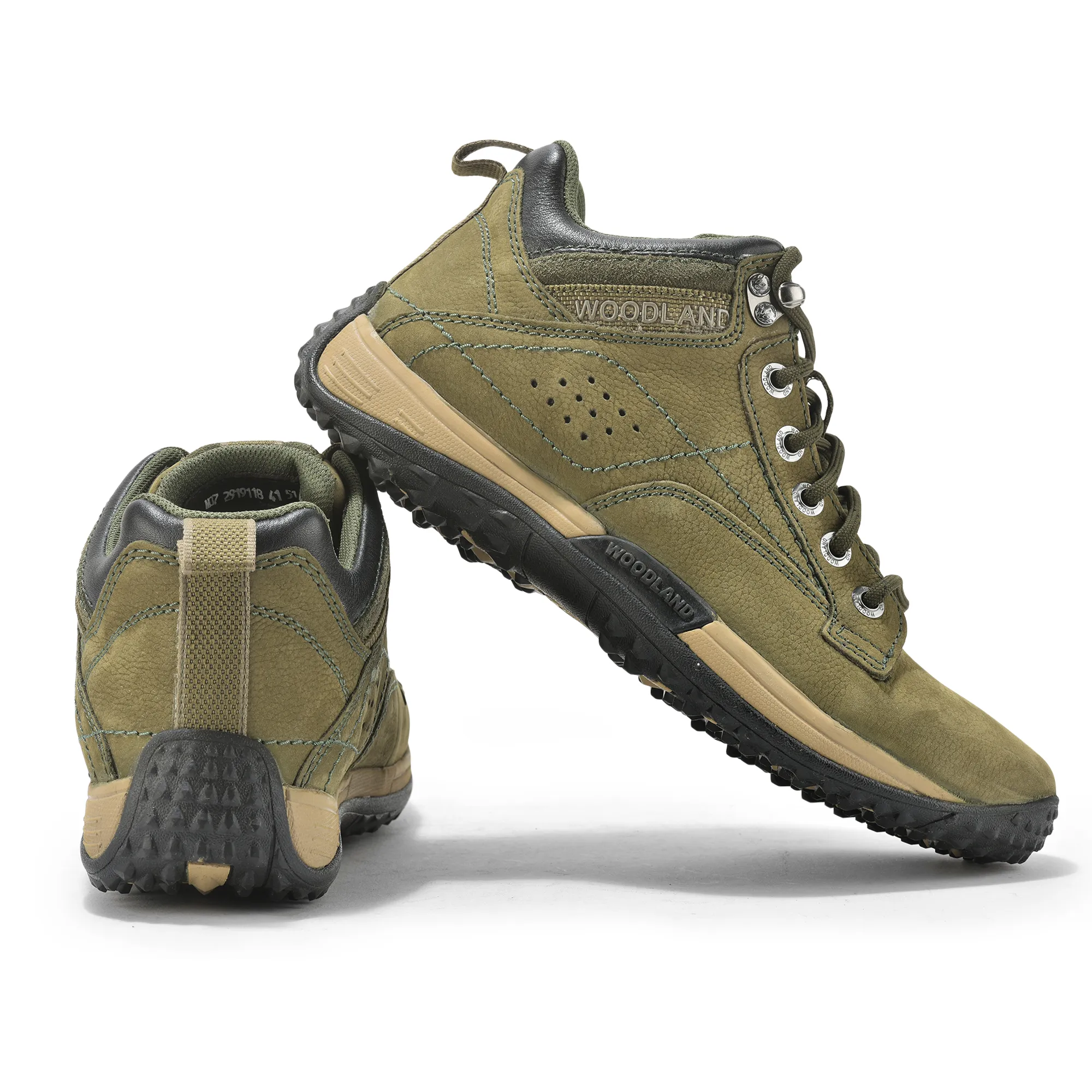 Olive Green casual shoes for men - Thumbnail 11