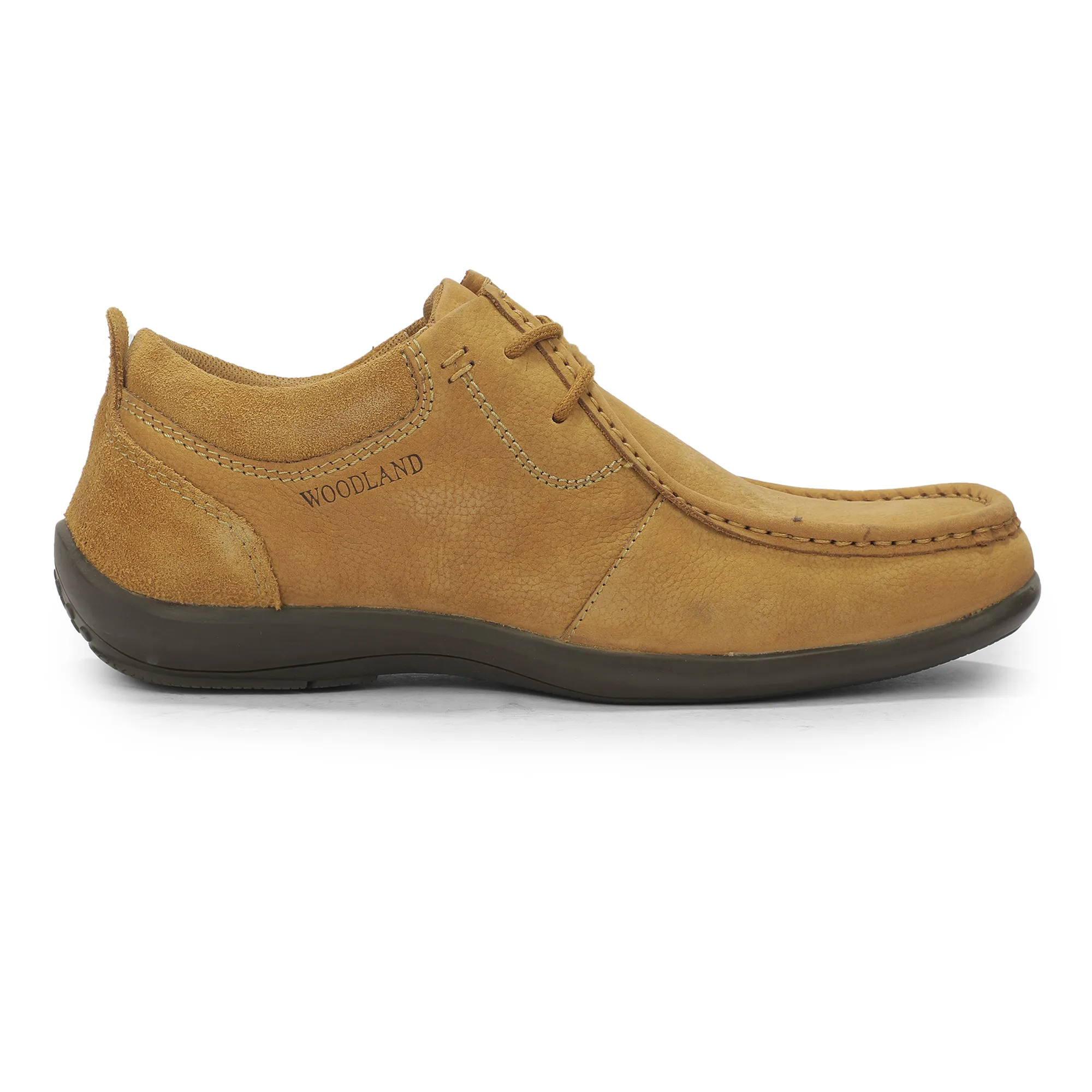 Casual Camel lace-up shoes for men 2