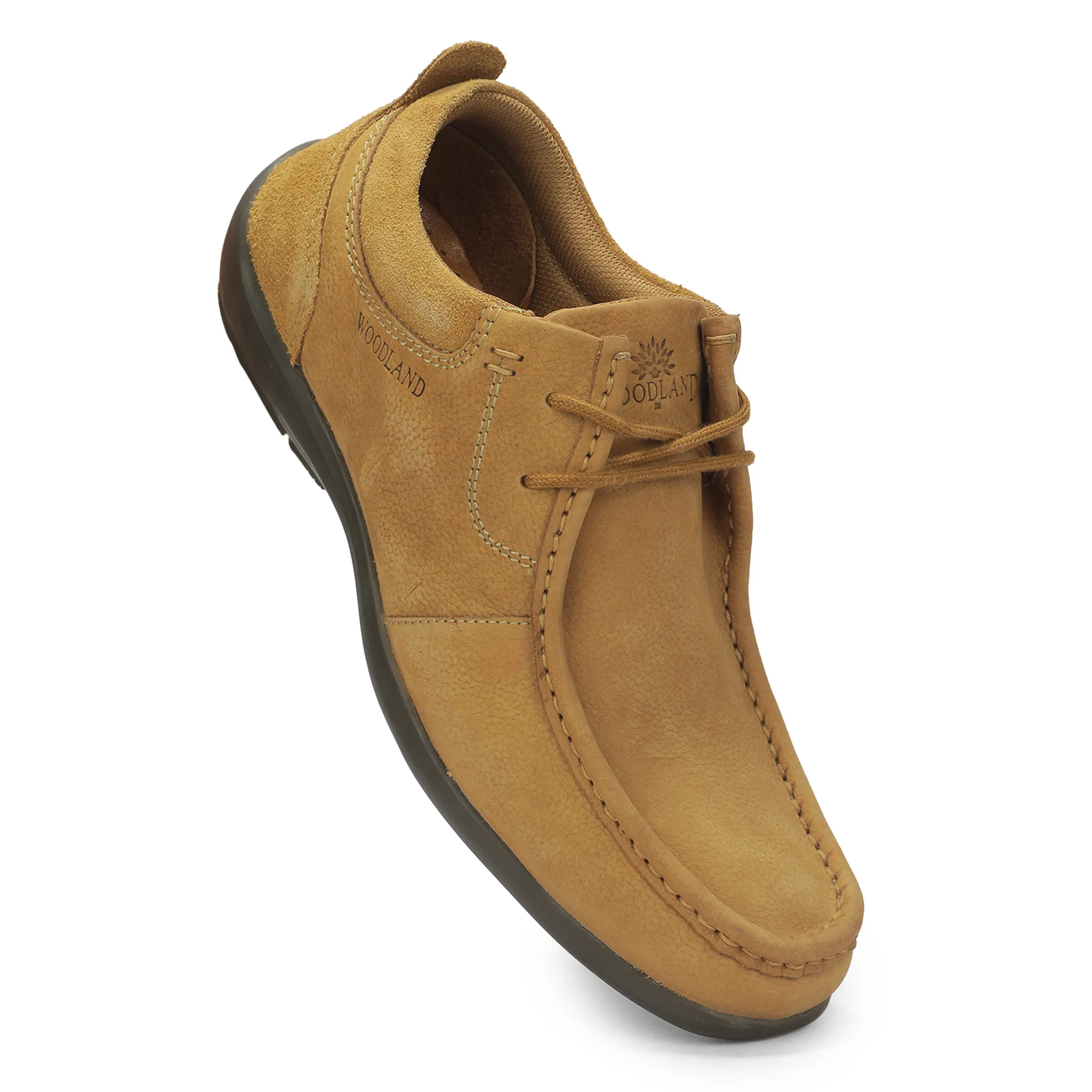 Casual Camel lace-up shoes for men 14