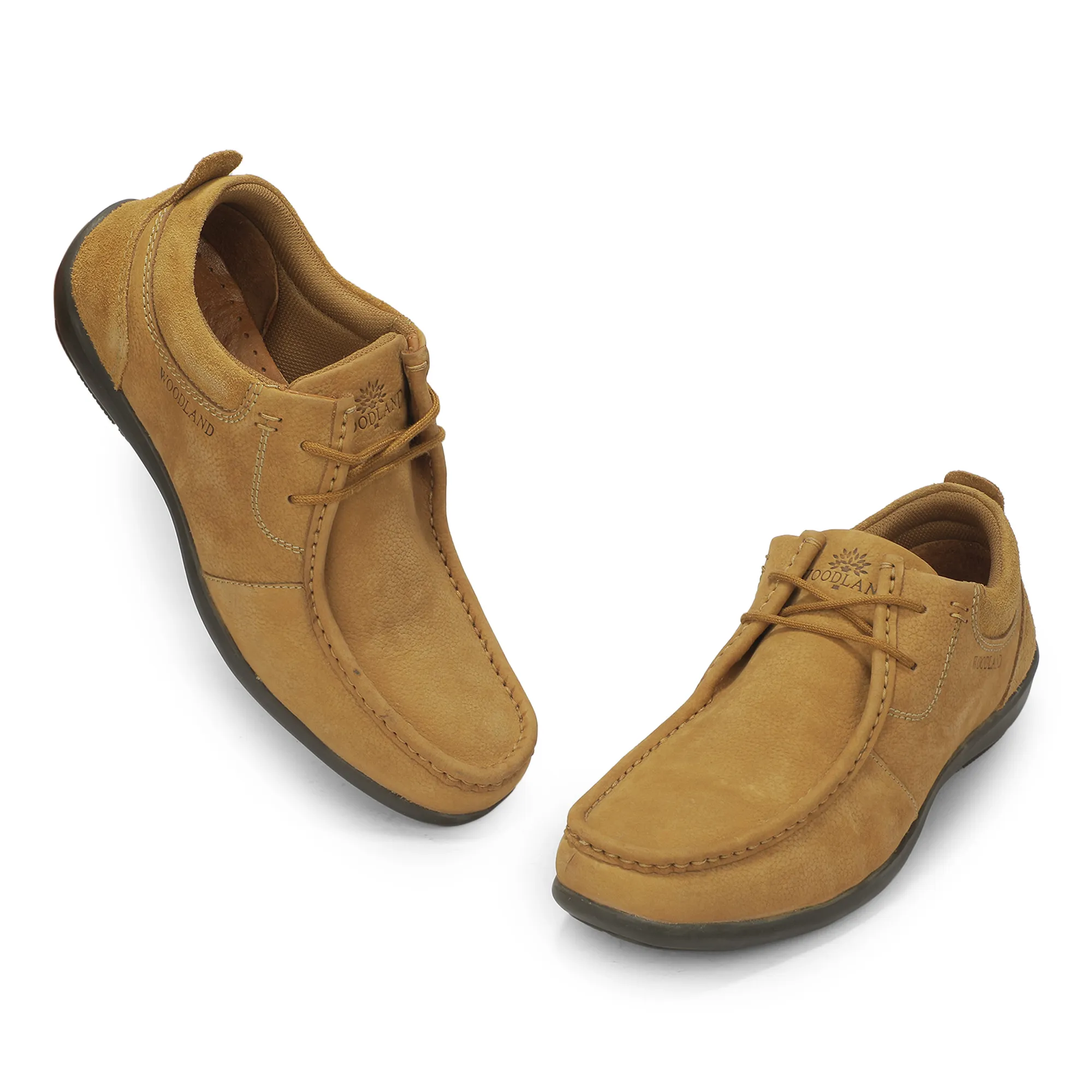 Casual Camel lace-up shoes for men 17