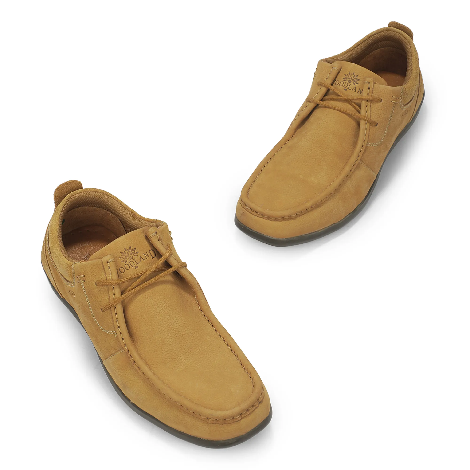 Casual Camel lace-up shoes for men 3