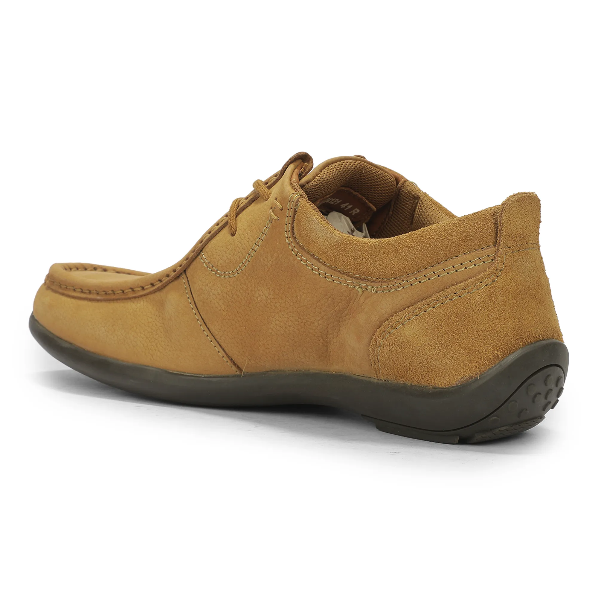 Casual Camel lace-up shoes for men 8