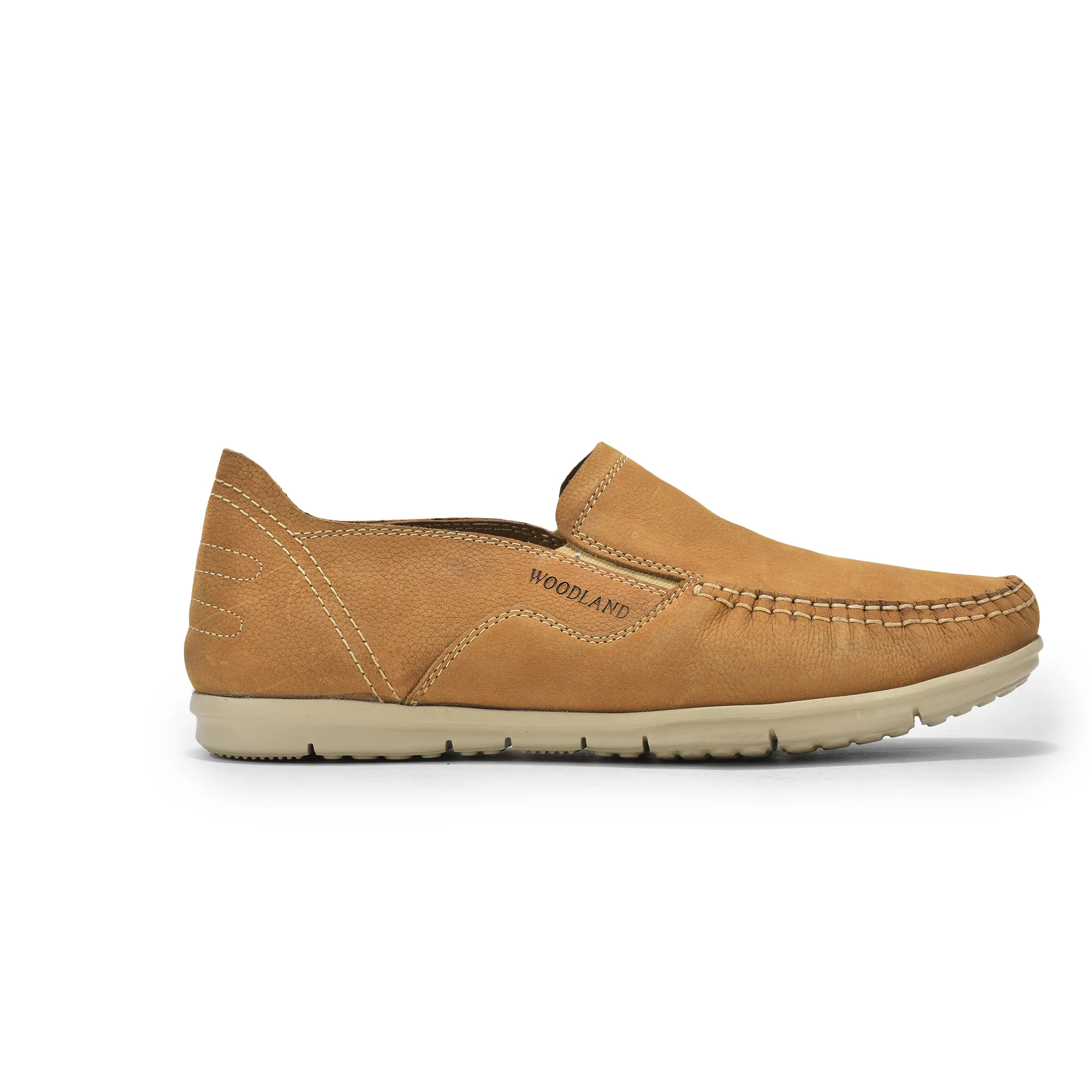 Camel Nubuk Men Casual Shoes - Thumbnail 2
