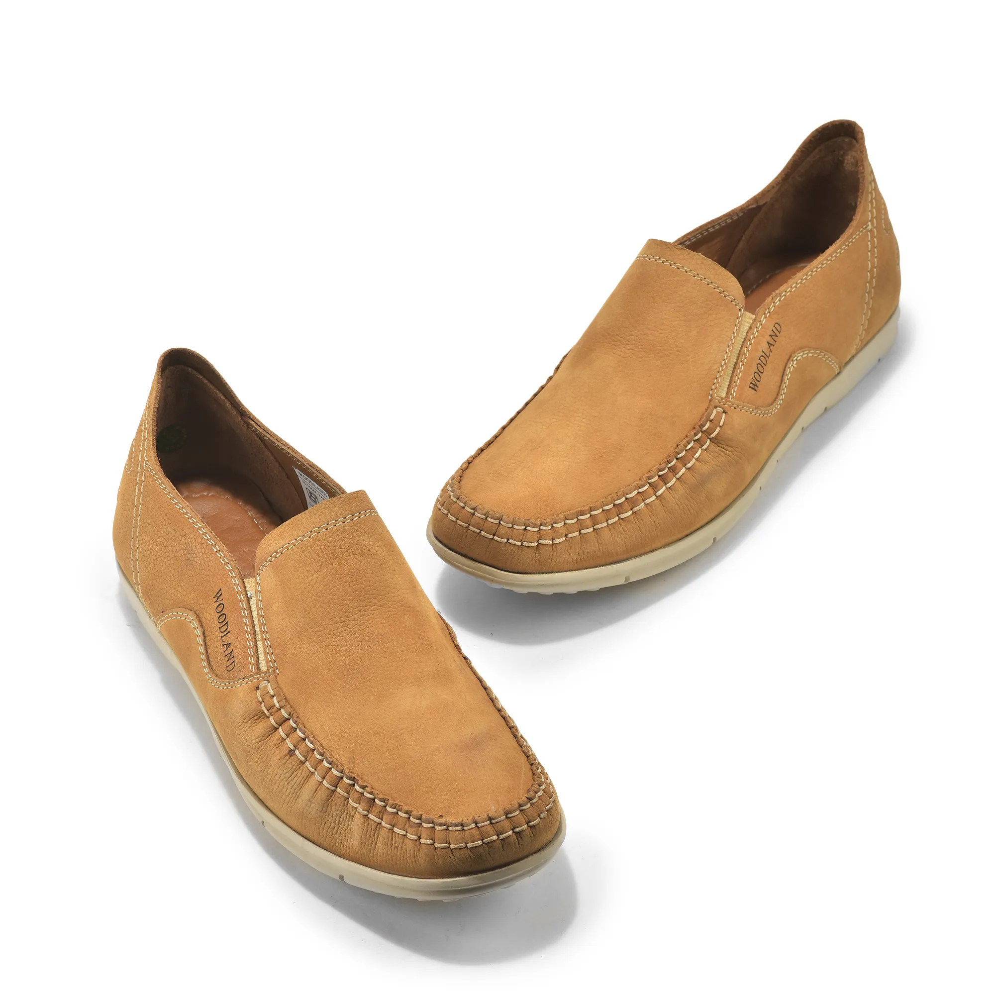 Camel Nubuk Men Casual Shoes - Thumbnail 3