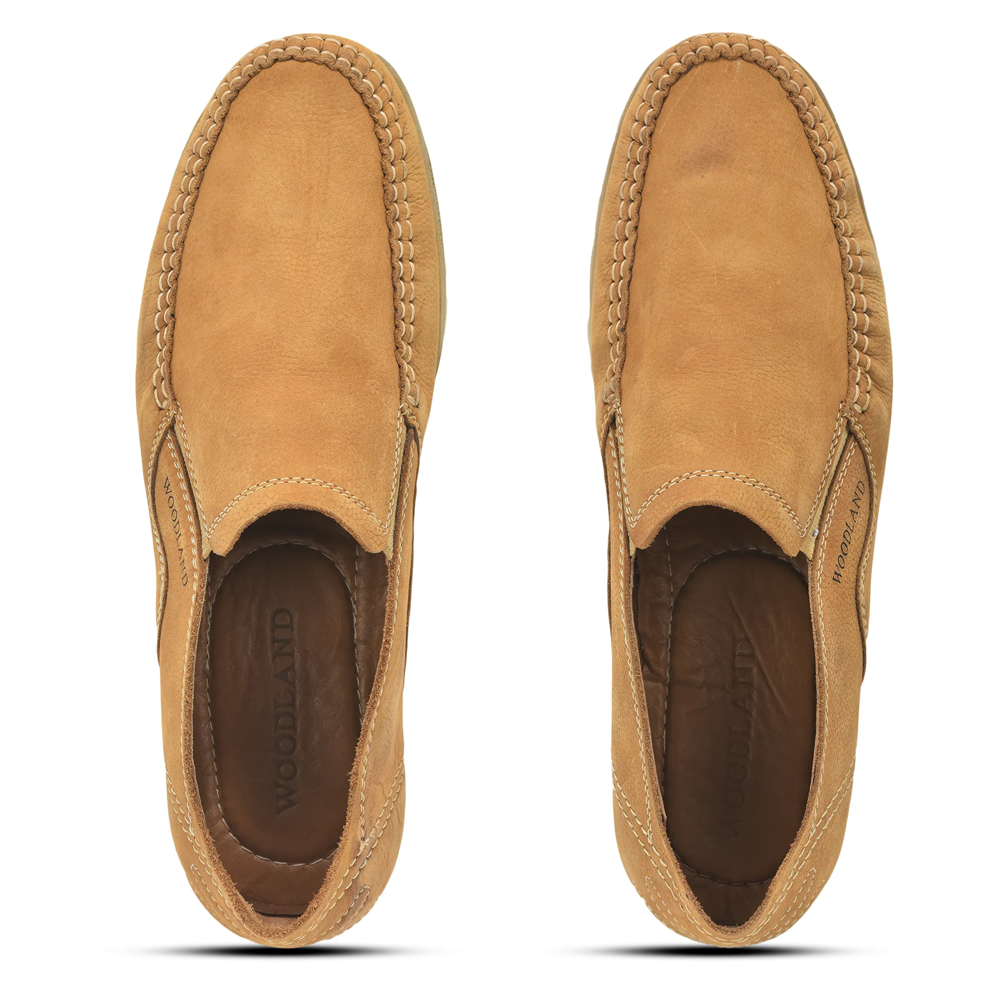 Camel Nubuk Men Casual Shoes - Thumbnail 4