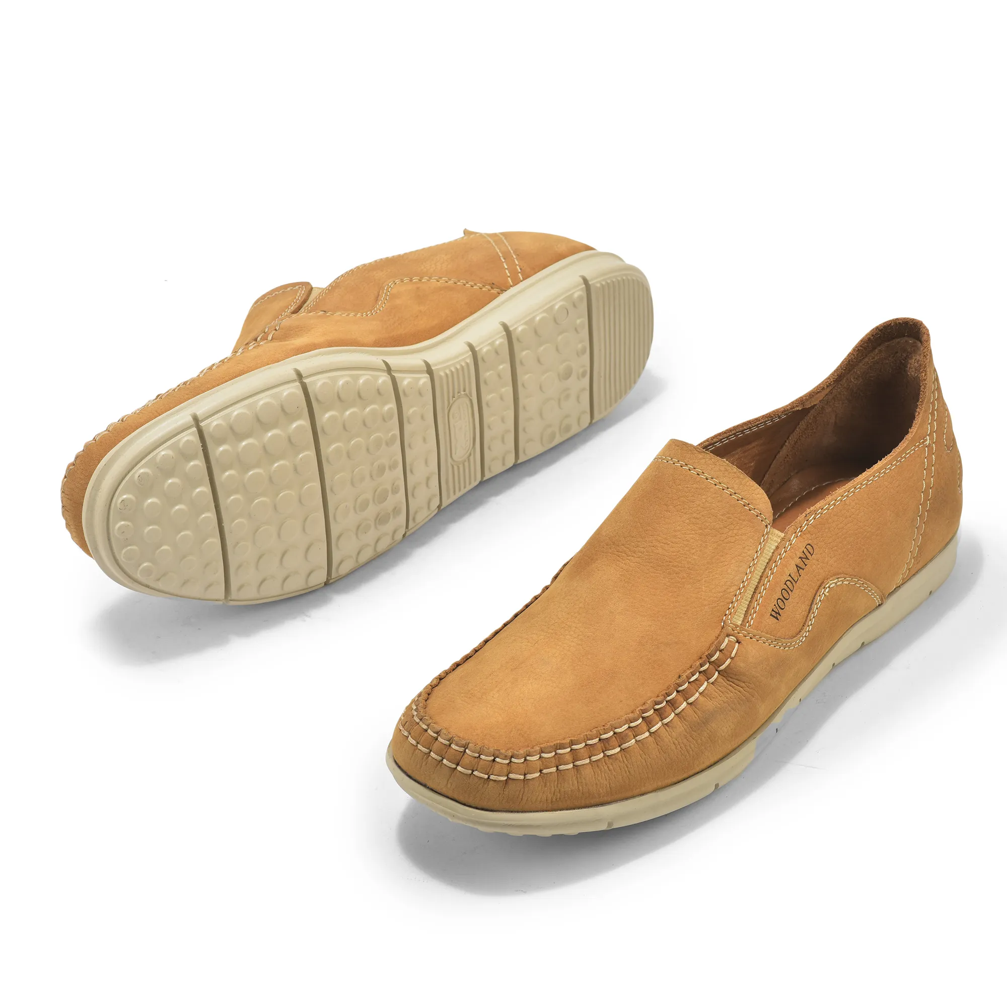 Camel Nubuk Men Casual Shoes - Thumbnail 5