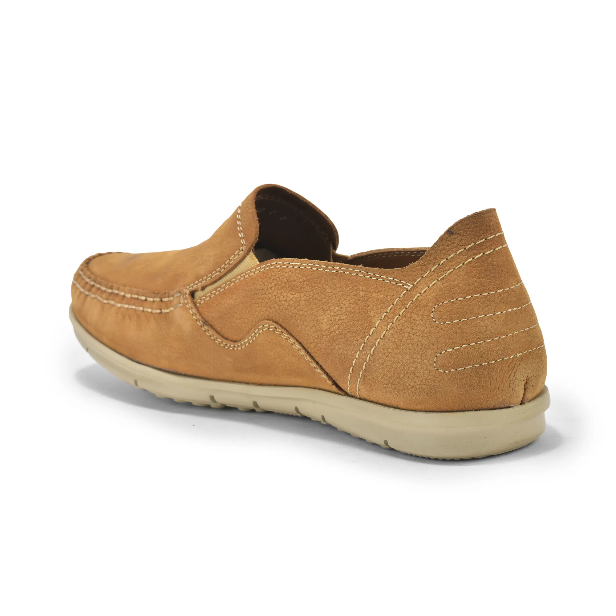 Camel Nubuk Men Casual Shoes - Thumbnail 6