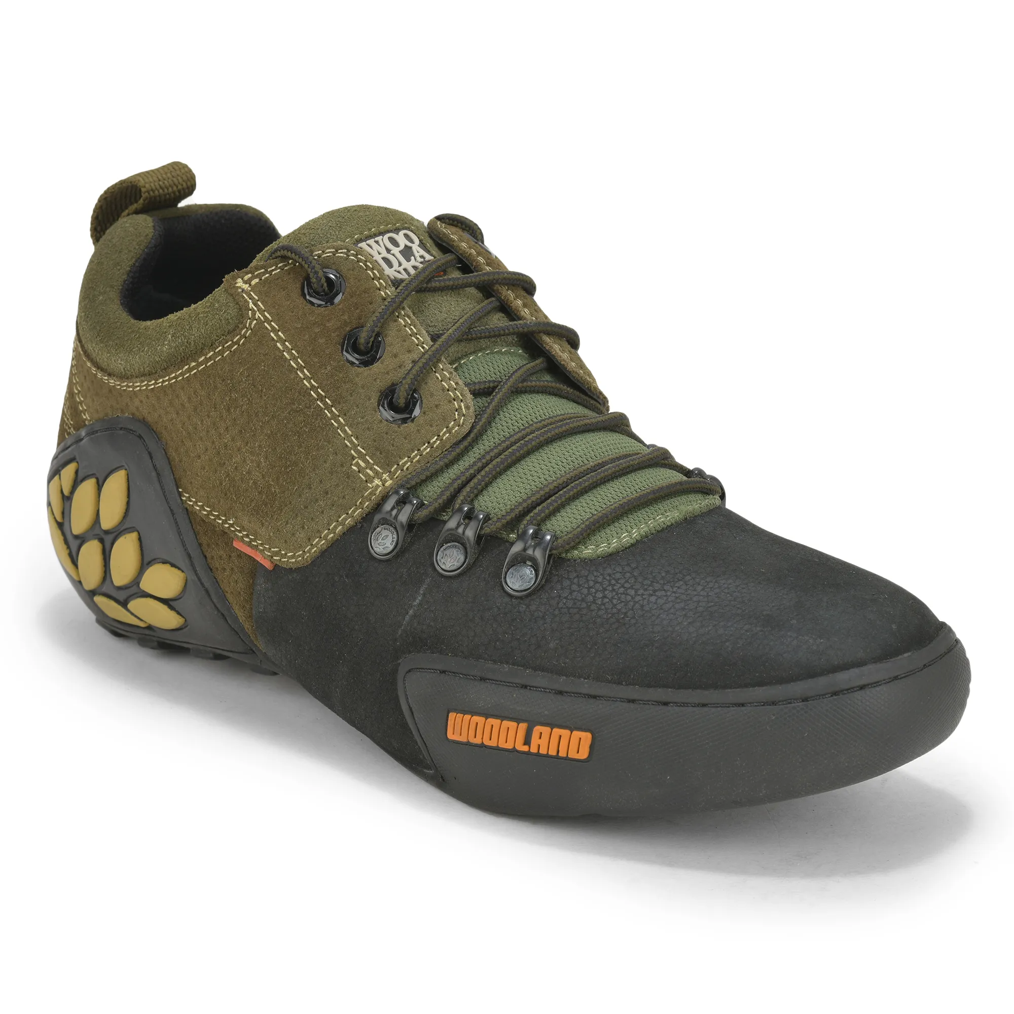 Khaki Nubuk Sandals For Men - Thumbnail 4