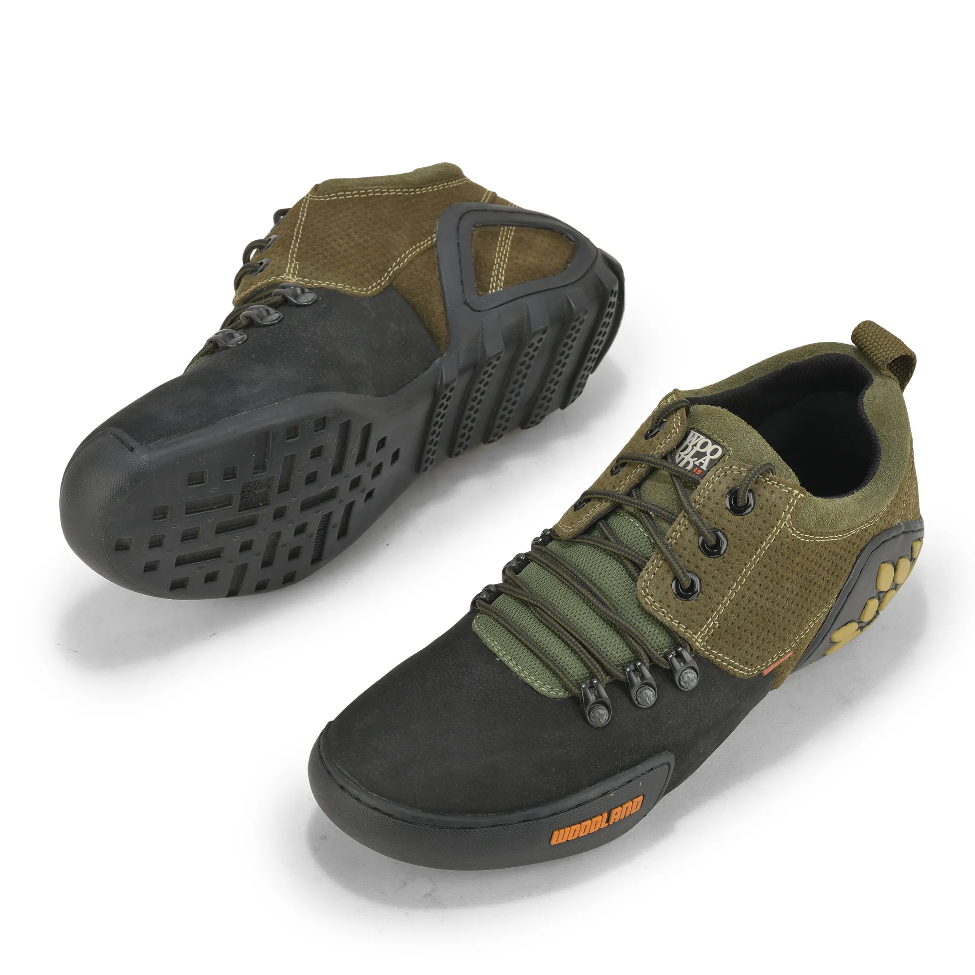 Khaki Nubuk Sandals For Men - Thumbnail 7