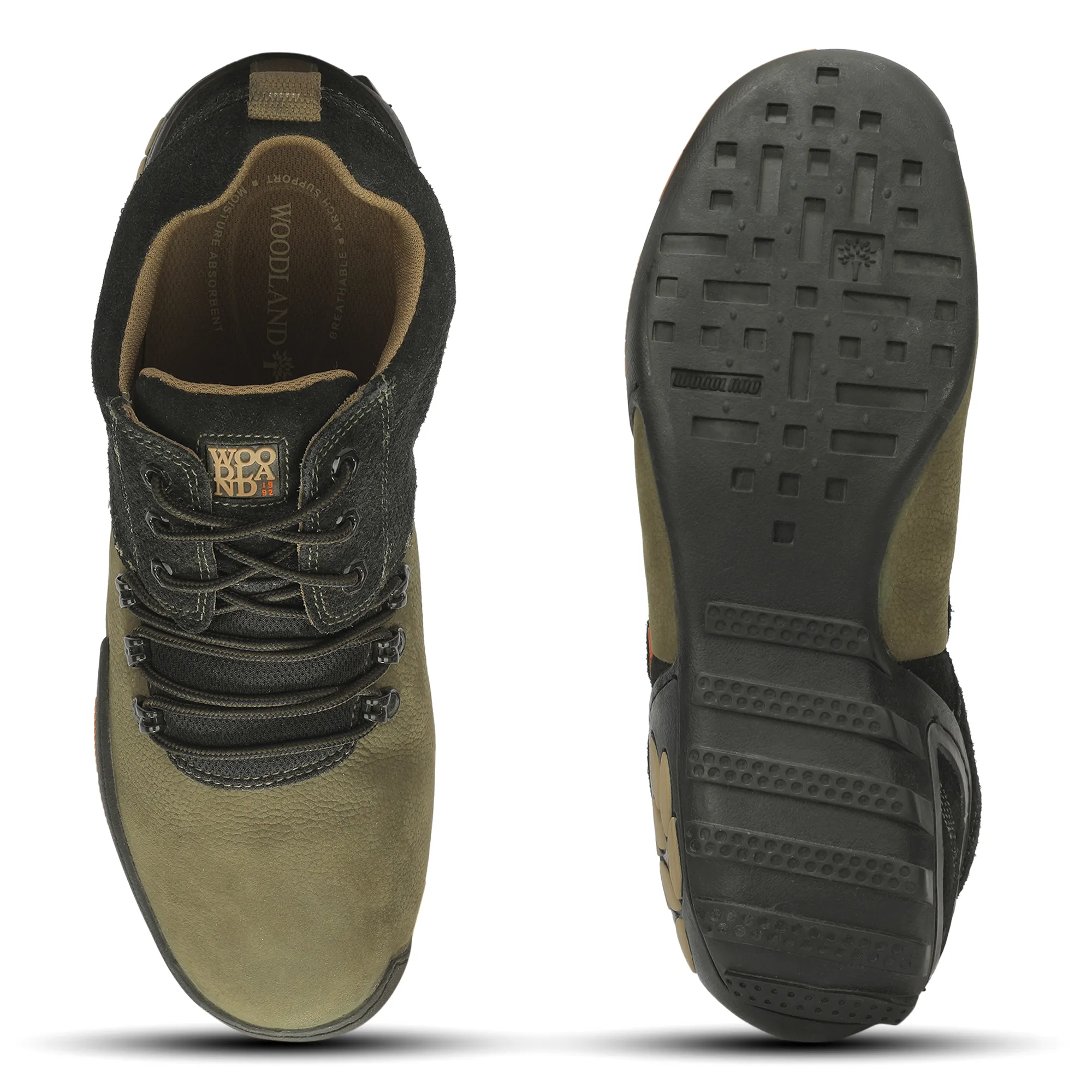 Woodland Olive Green casual shoes for men 10