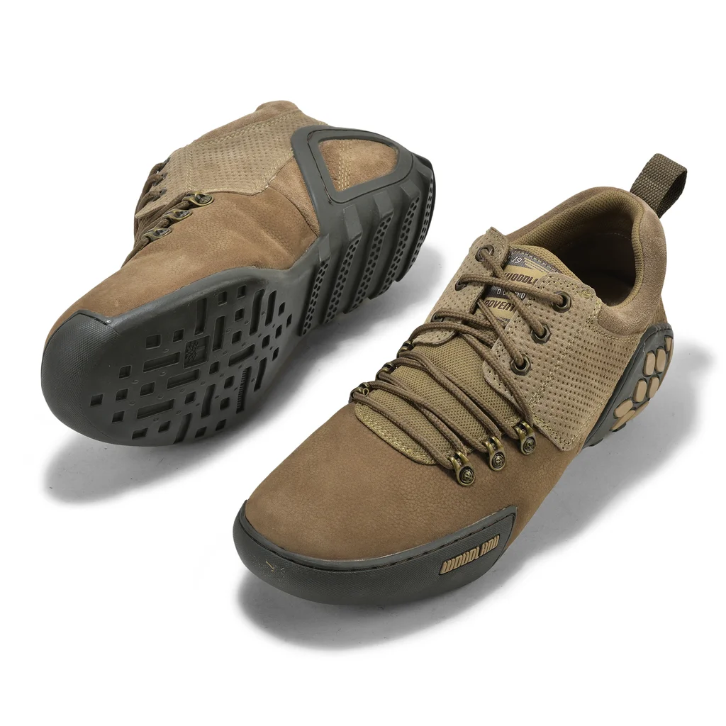 Woodland Dubai khaki casual shoes for men - Thumbnail 4