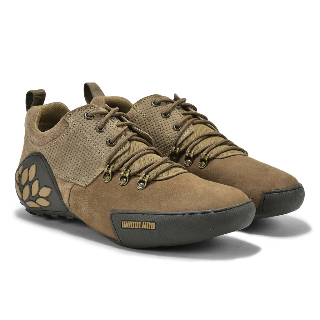 Woodland Dubai khaki casual shoes for men - Thumbnail 6