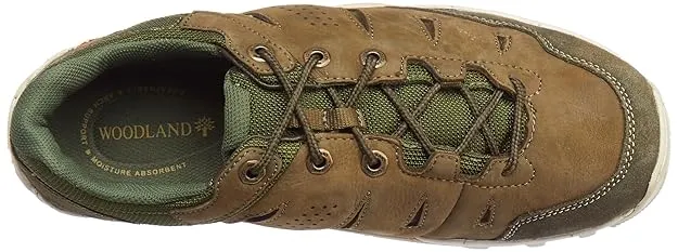Woodland Olive Green Casual Lace Up Shoes - Thumbnail 3