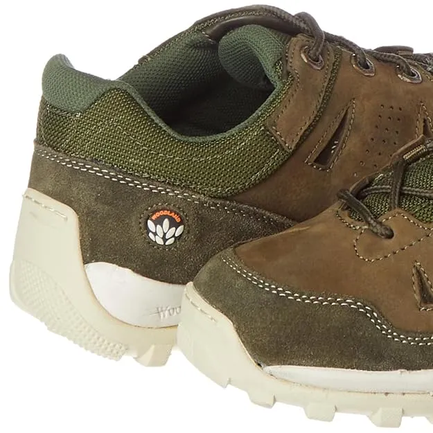 Woodland Olive Green Casual Lace Up Shoes - Thumbnail 4