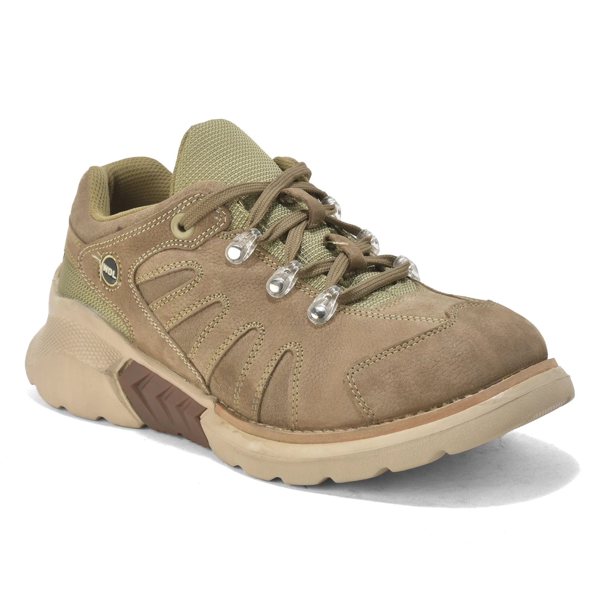 Dubai Khaki casual lace-up shoes for men - Thumbnail 3