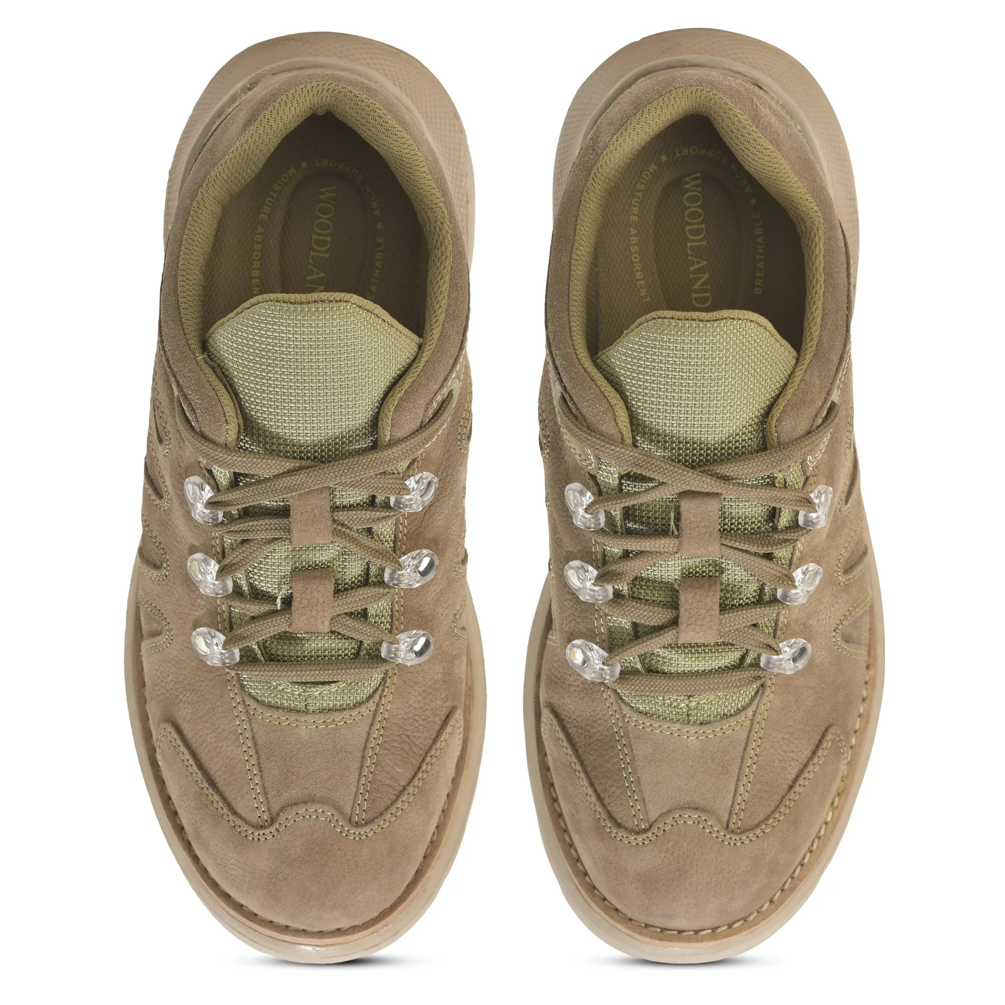 Dubai Khaki casual lace-up shoes for men - Thumbnail 5