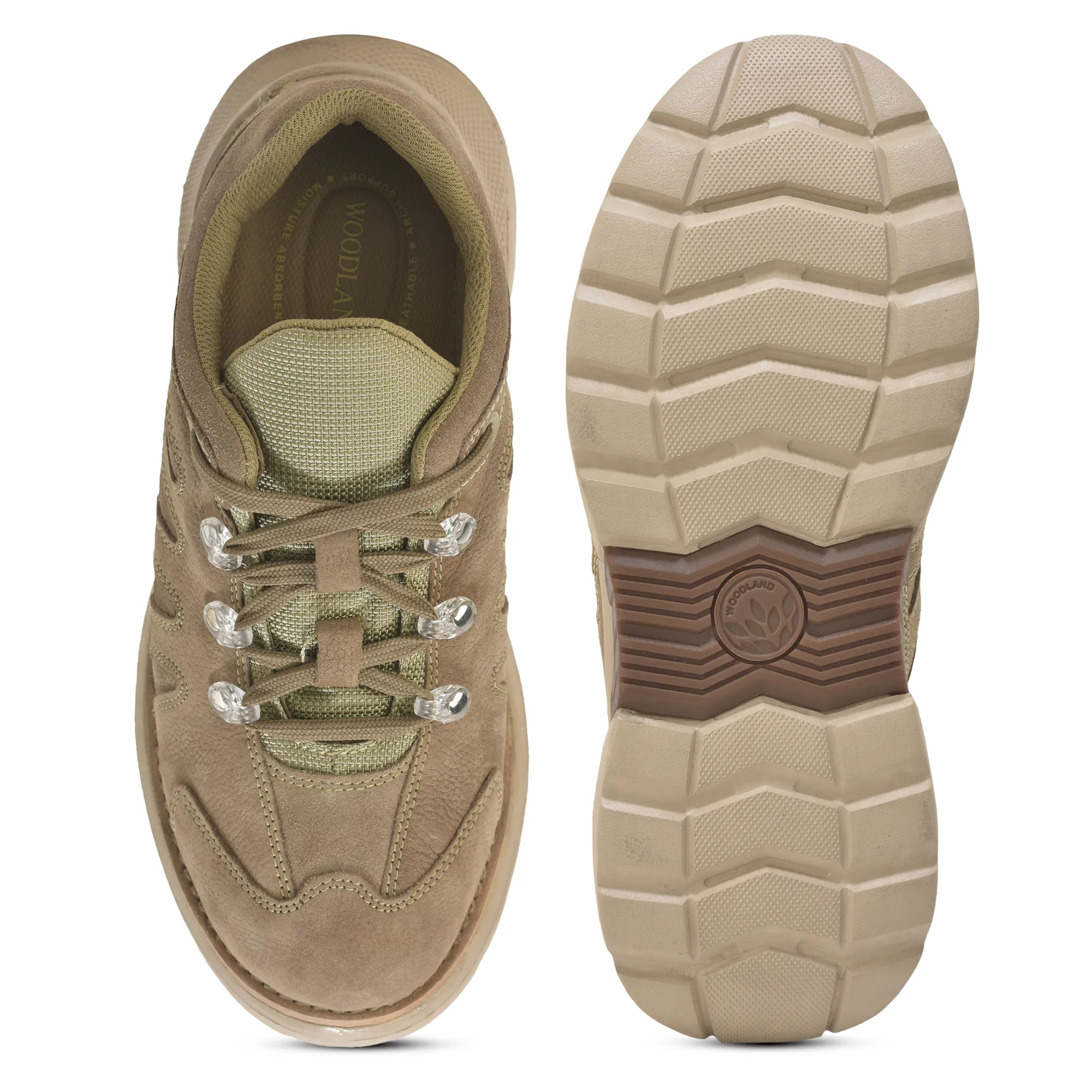 Dubai Khaki casual lace-up shoes for men - Thumbnail 9