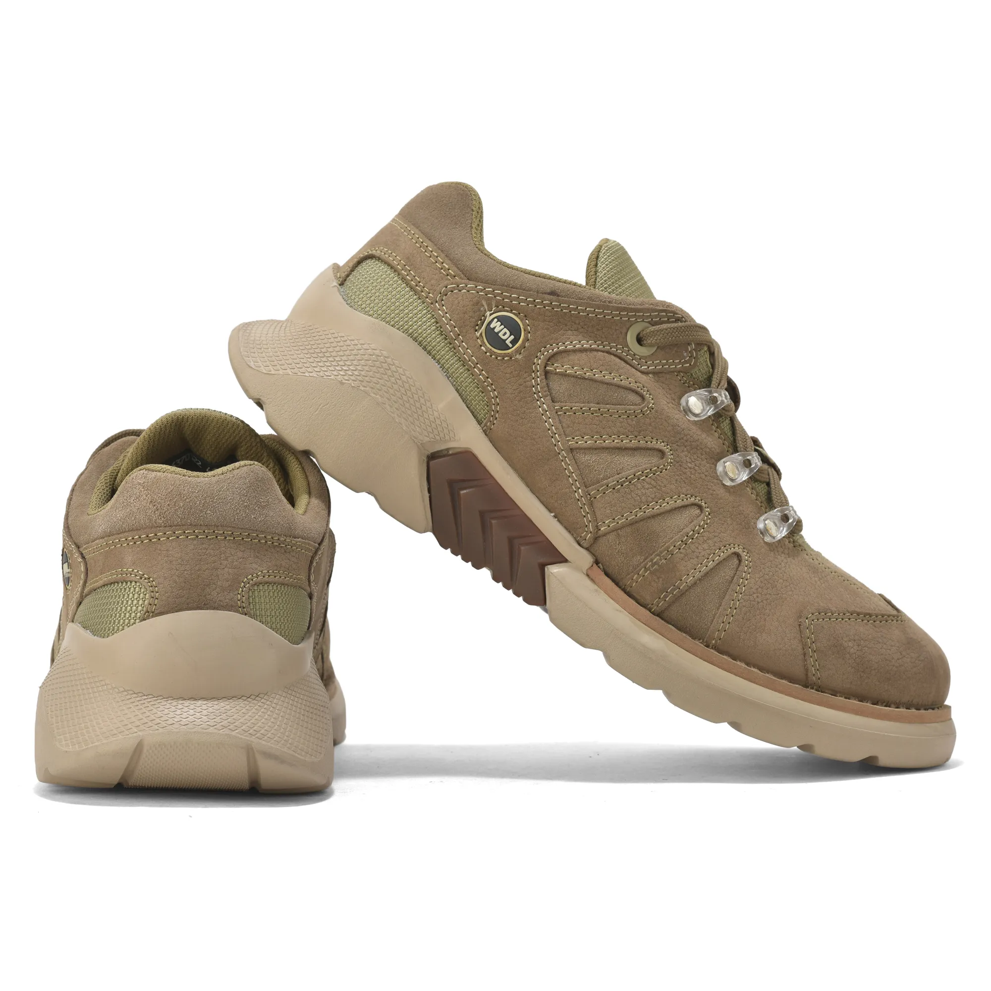 Dubai Khaki casual lace-up shoes for men - Thumbnail 10