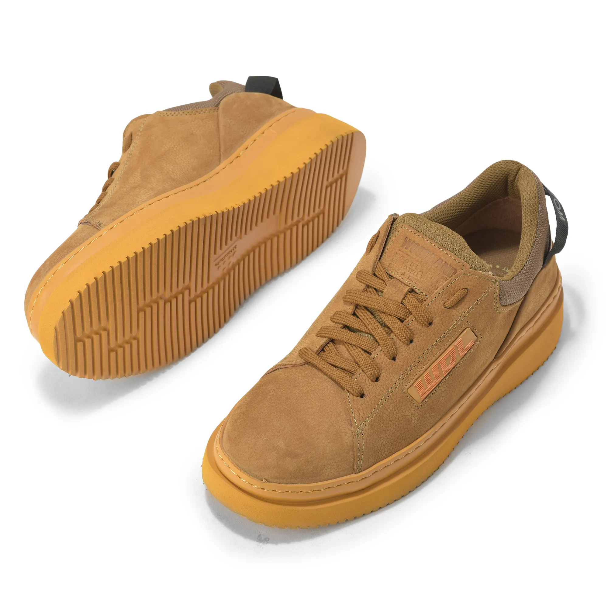 Woodland Camel Casual Lace Up Shoes For Men - Thumbnail 6