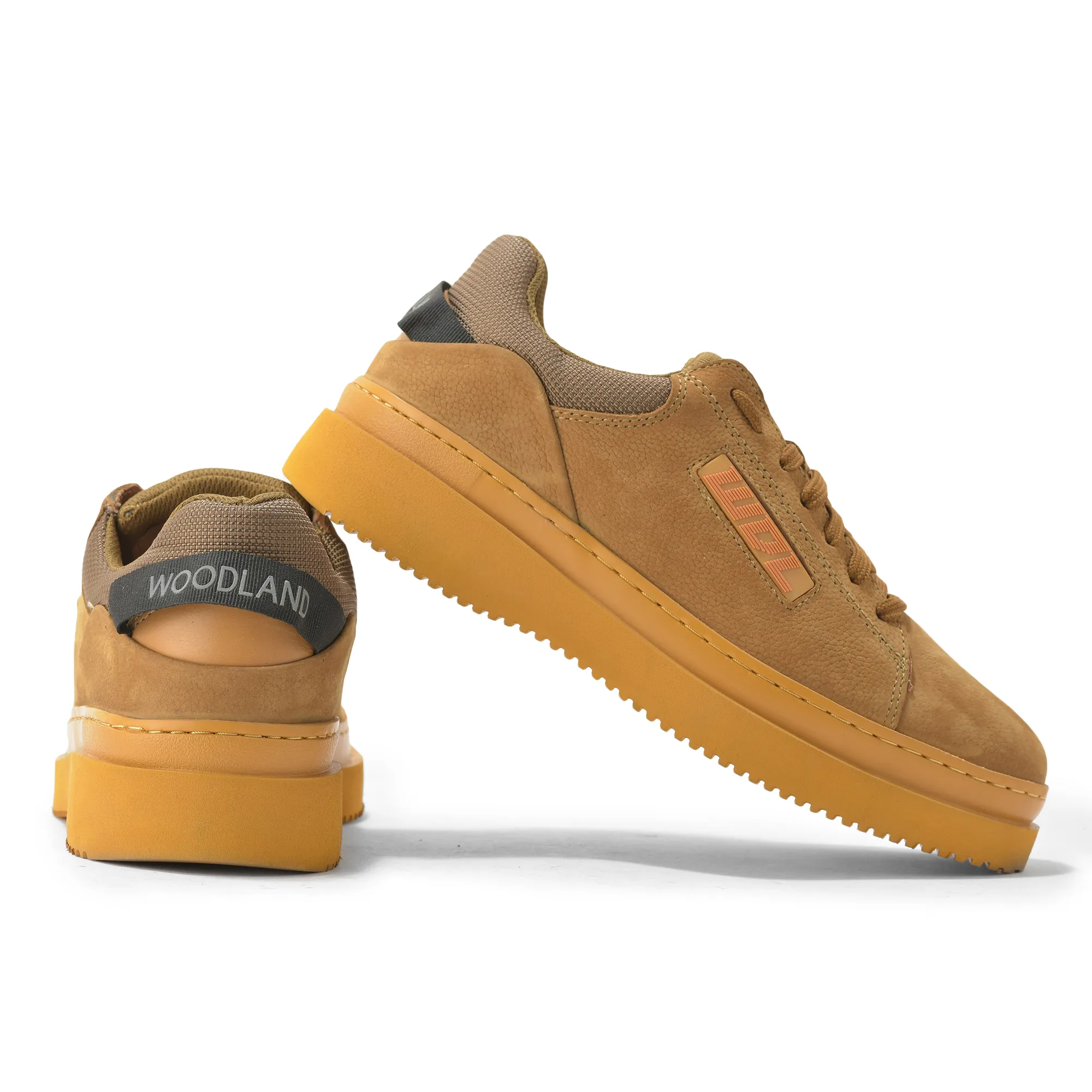 Woodland Camel Casual Lace Up Shoes For Men - Thumbnail 10