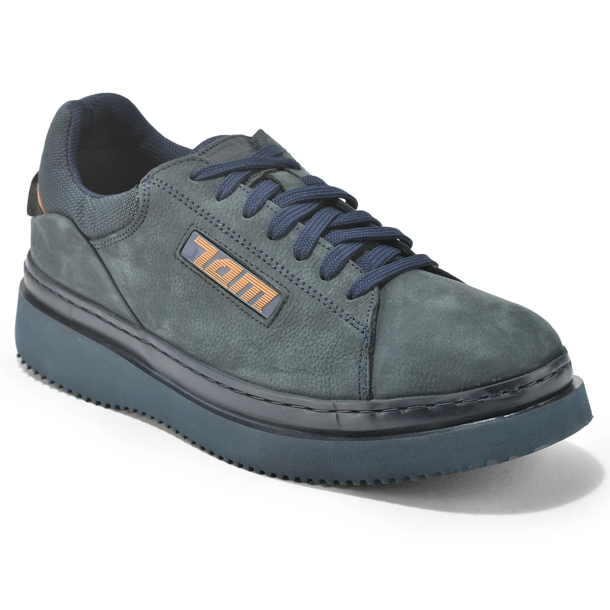Woodland Navy Casual Lace Up Shoes For Men - Thumbnail 3