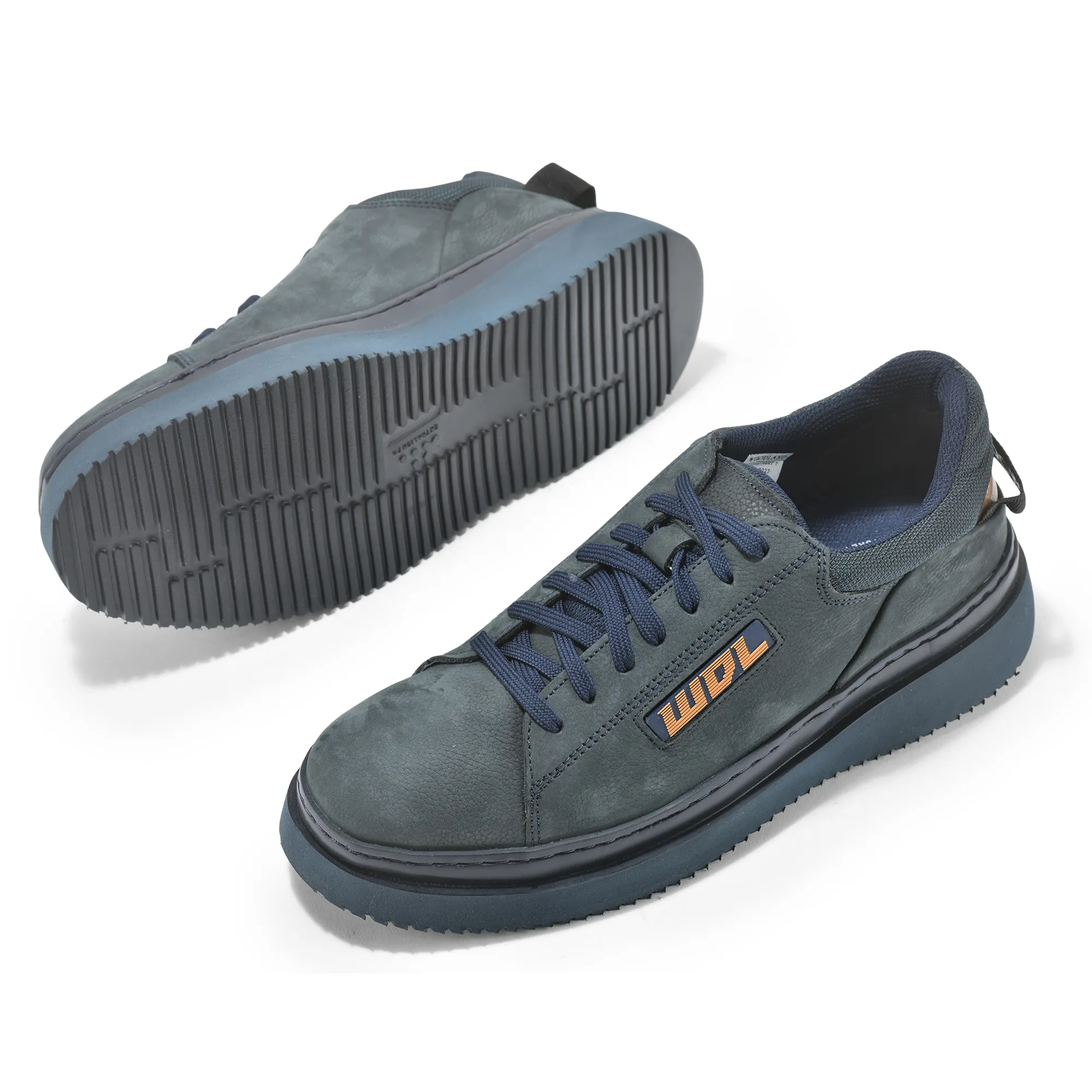 Woodland Navy Casual Lace Up Shoes For Men - Thumbnail 5