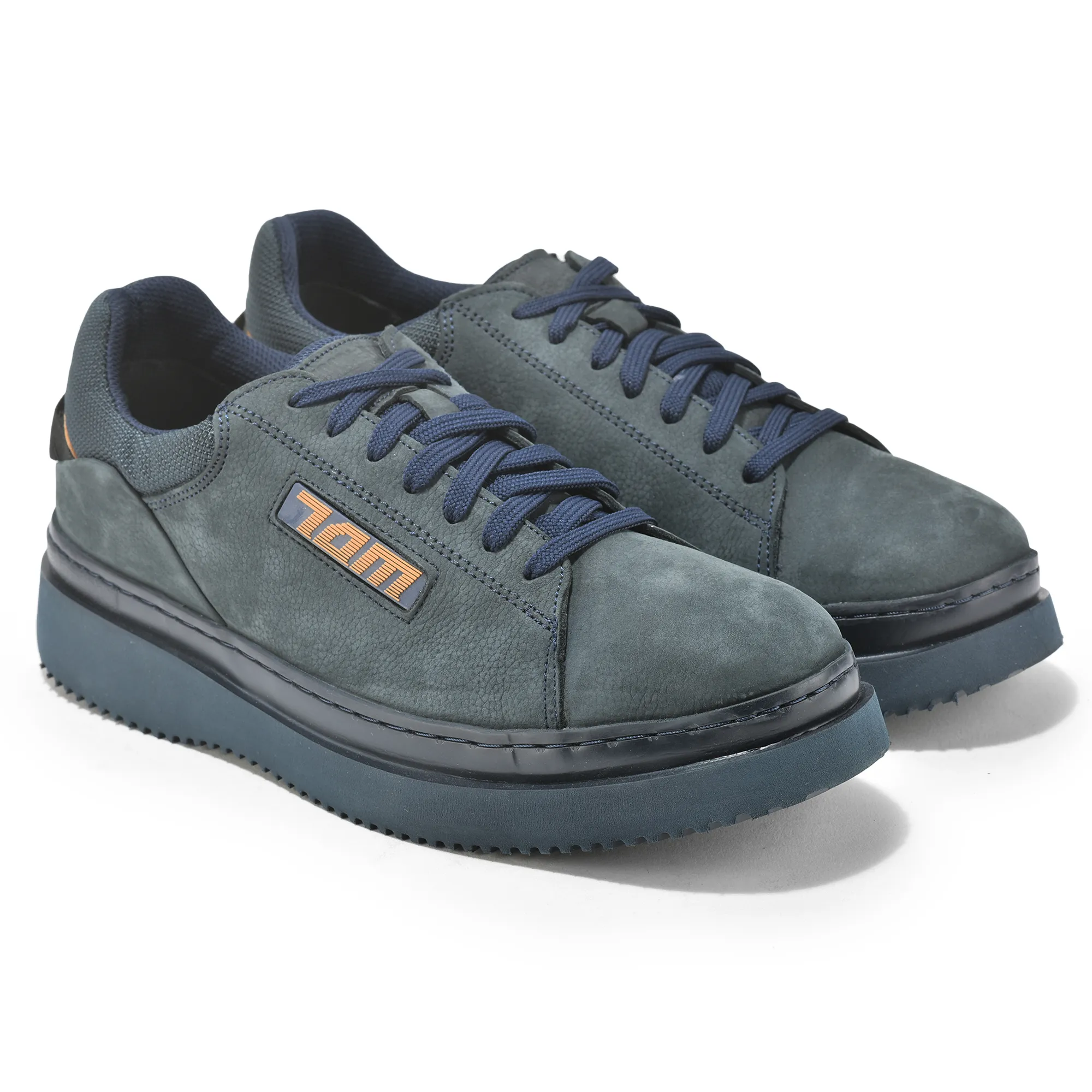 Woodland Navy Casual Lace Up Shoes For Men - Thumbnail 7