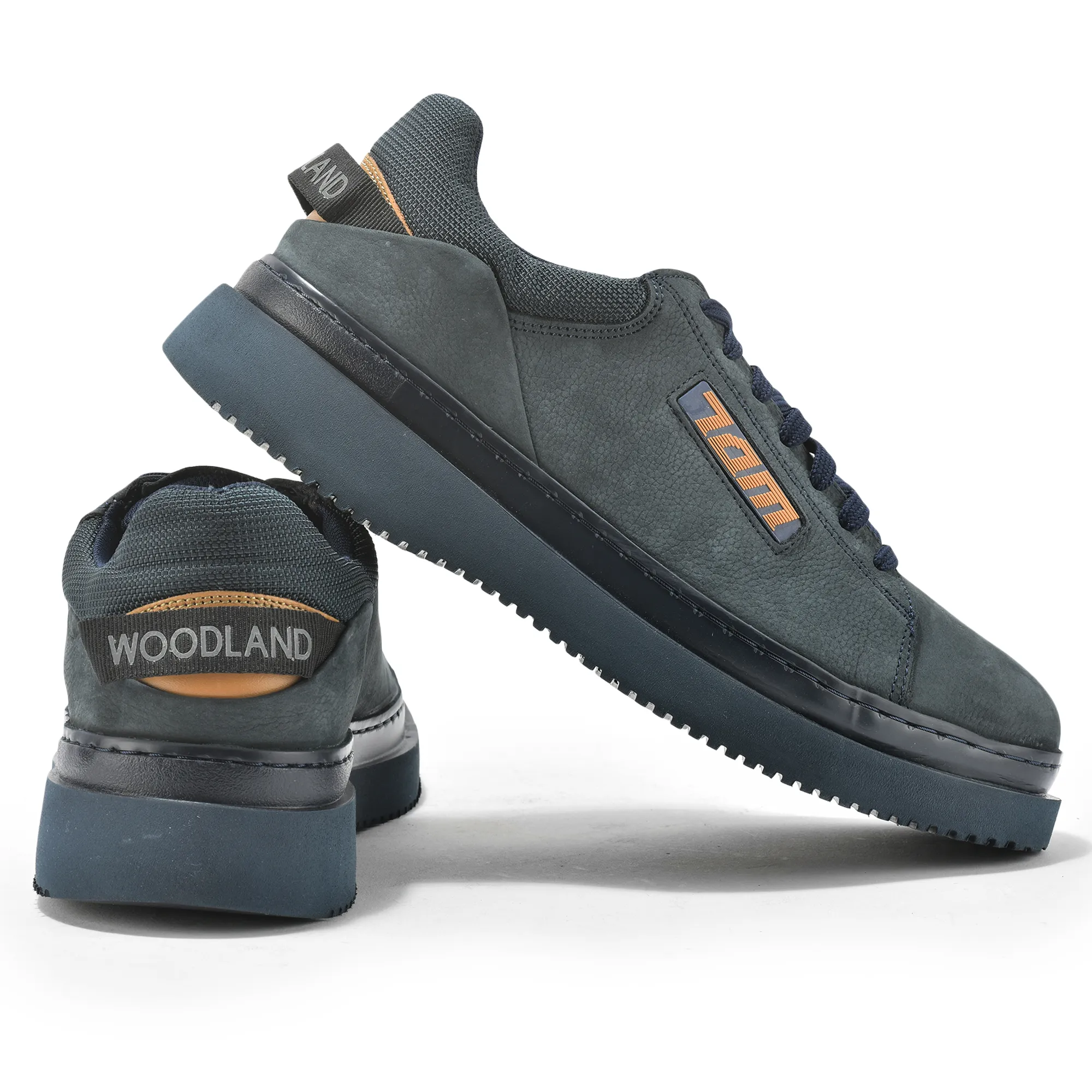 Woodland Navy Casual Lace Up Shoes For Men - Thumbnail 10