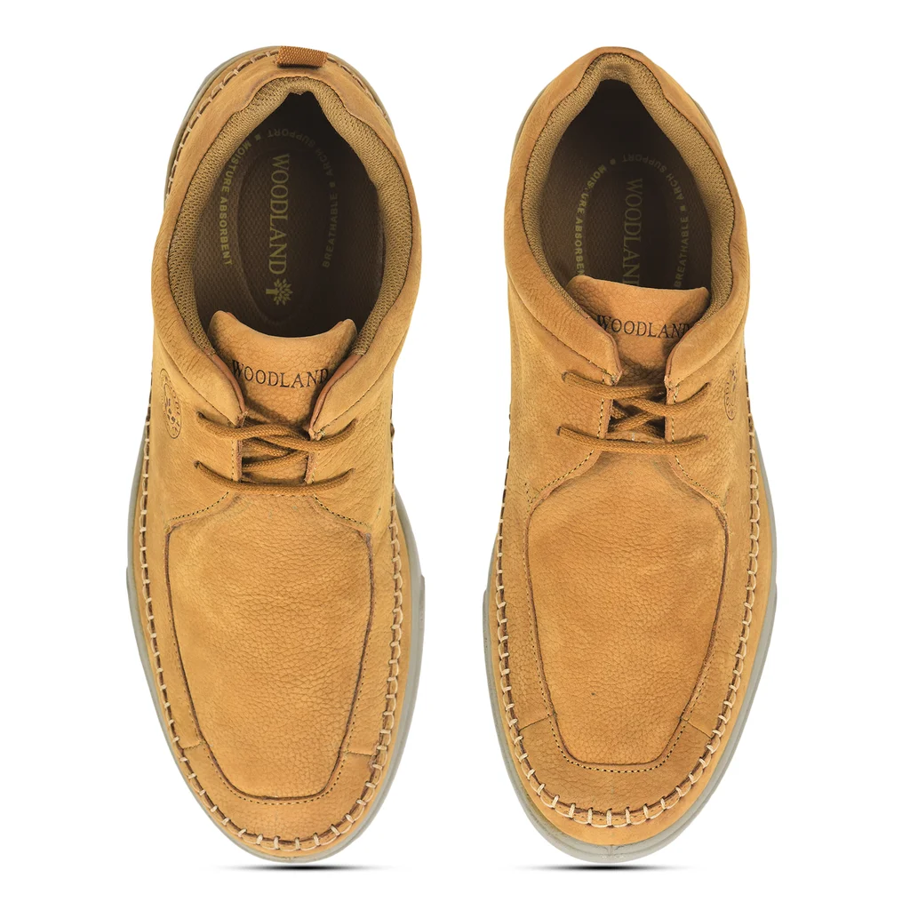 Camel  Mens Casual Laces Shoes - Thumbnail 3