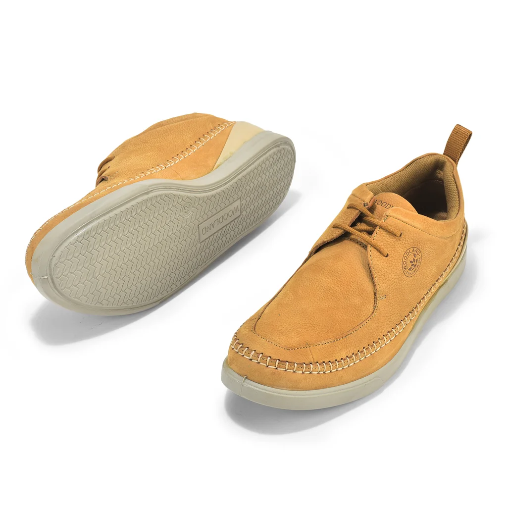 Camel  Mens Casual Laces Shoes - Thumbnail 4