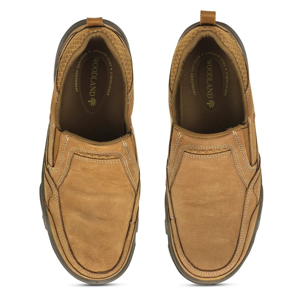 Camel casual slip-on shoes for men - Thumbnail 3