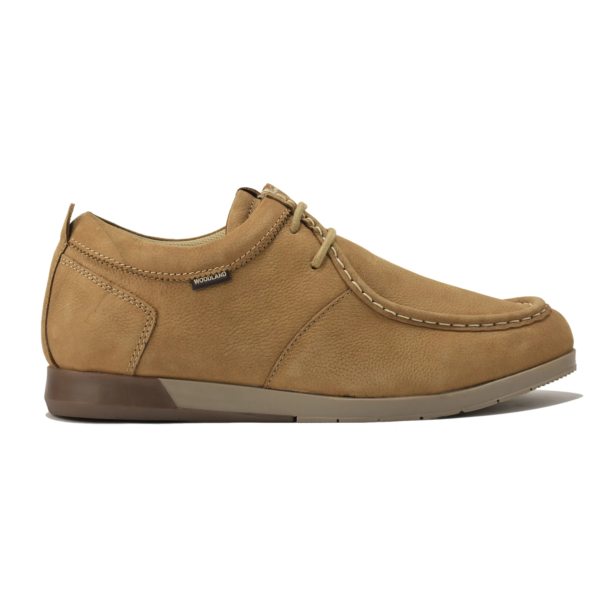Woodland Softy Camel Casual Lace Up Shoes - Thumbnail 2