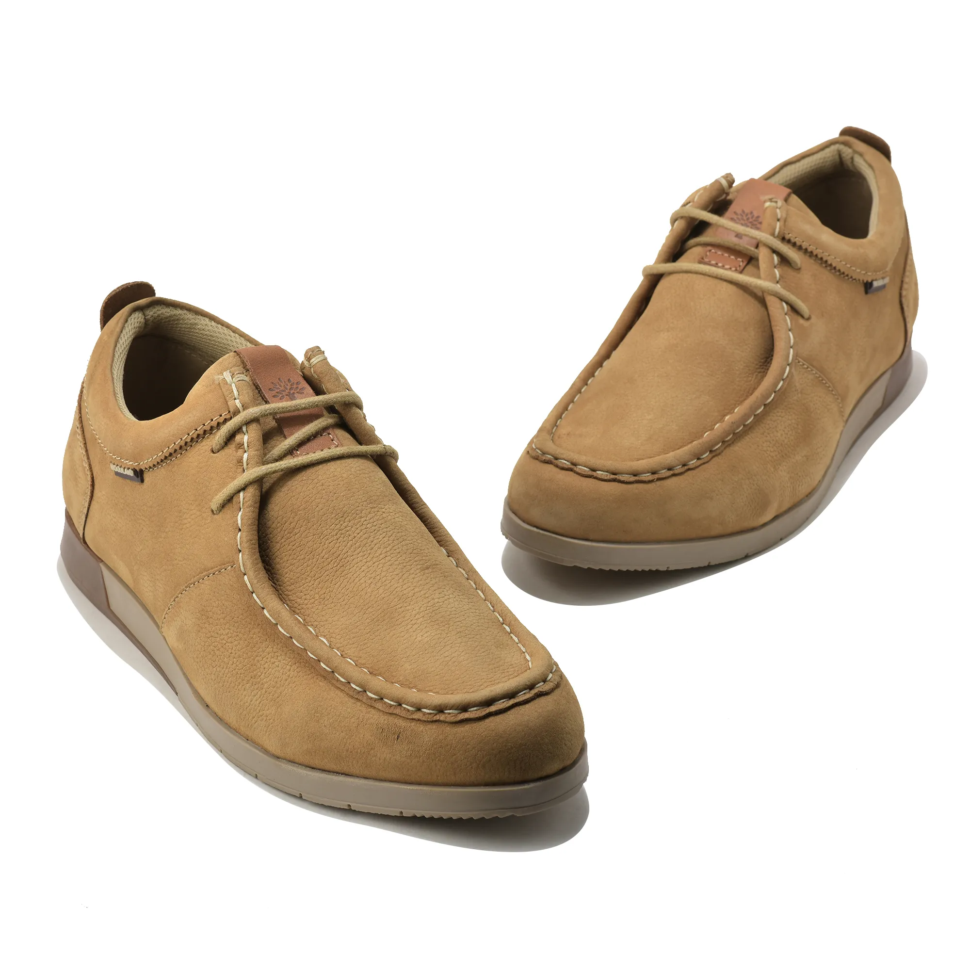 Woodland Softy Camel Casual Lace Up Shoes - Thumbnail 4