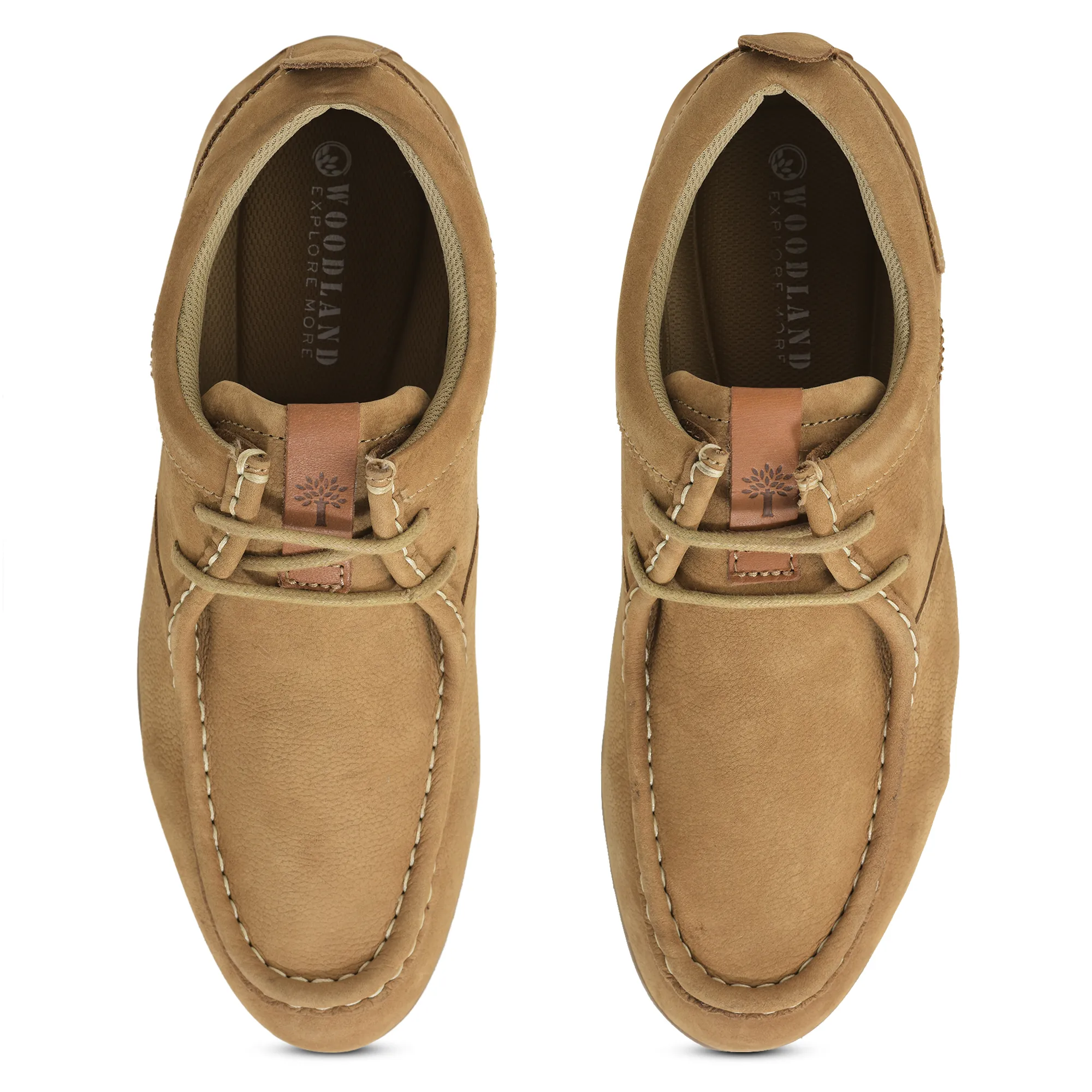 Woodland Softy Camel Casual Lace Up Shoes - Thumbnail 5