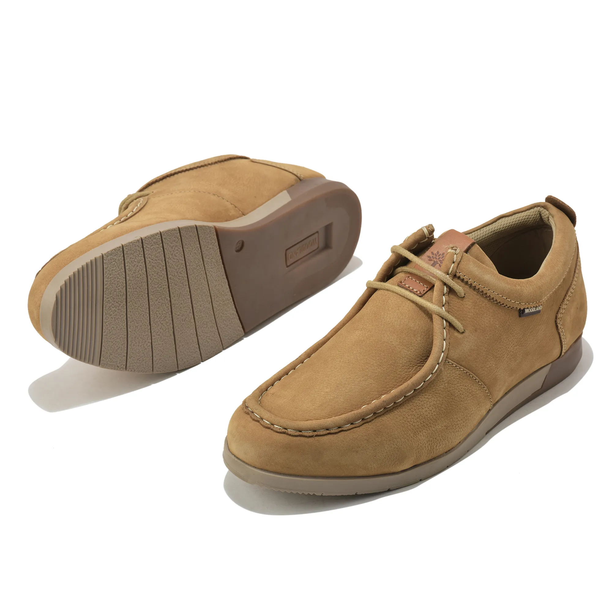 Woodland Softy Camel Casual Lace Up Shoes - Thumbnail 6