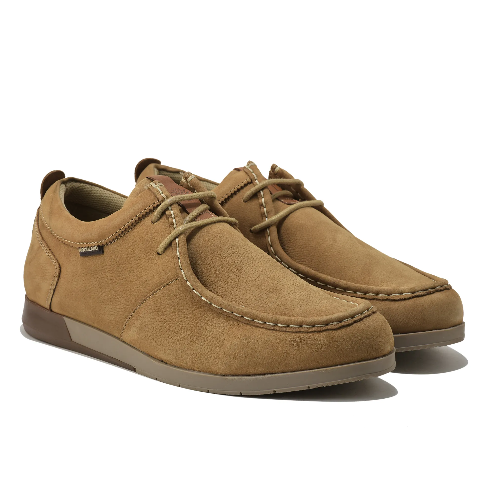Woodland Softy Camel Casual Lace Up Shoes - Thumbnail 8