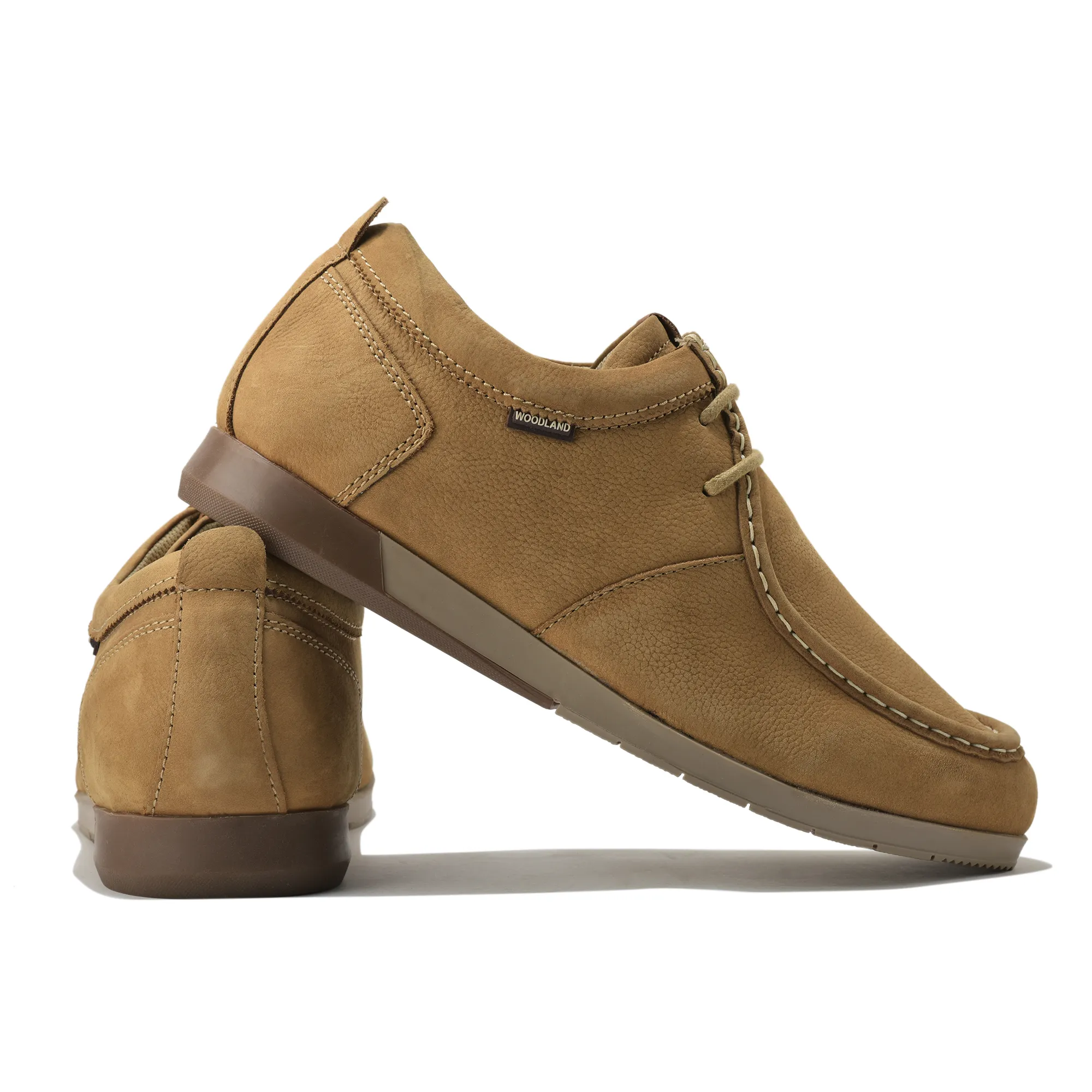 Woodland Softy Camel Casual Lace Up Shoes - Thumbnail 10