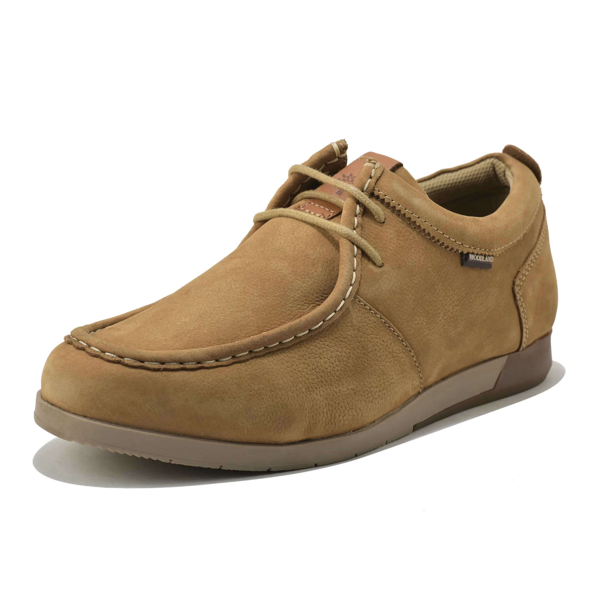 Woodland Softy Camel Casual Lace Up Shoes - Thumbnail 11