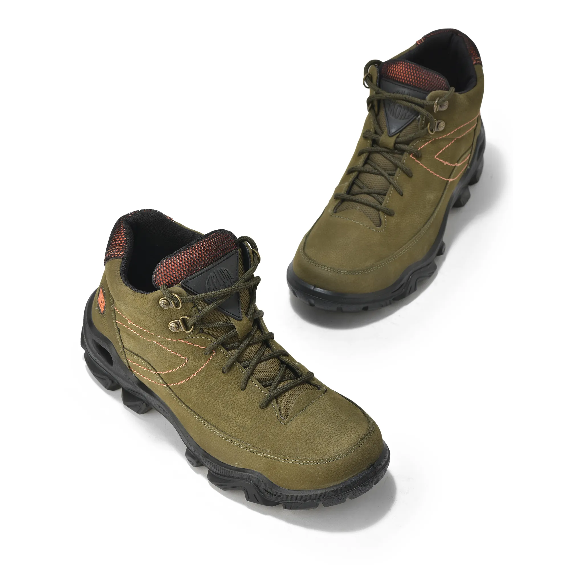 Woodland Olive Green  Mens Casual Lace-up Shoes - Thumbnail 4