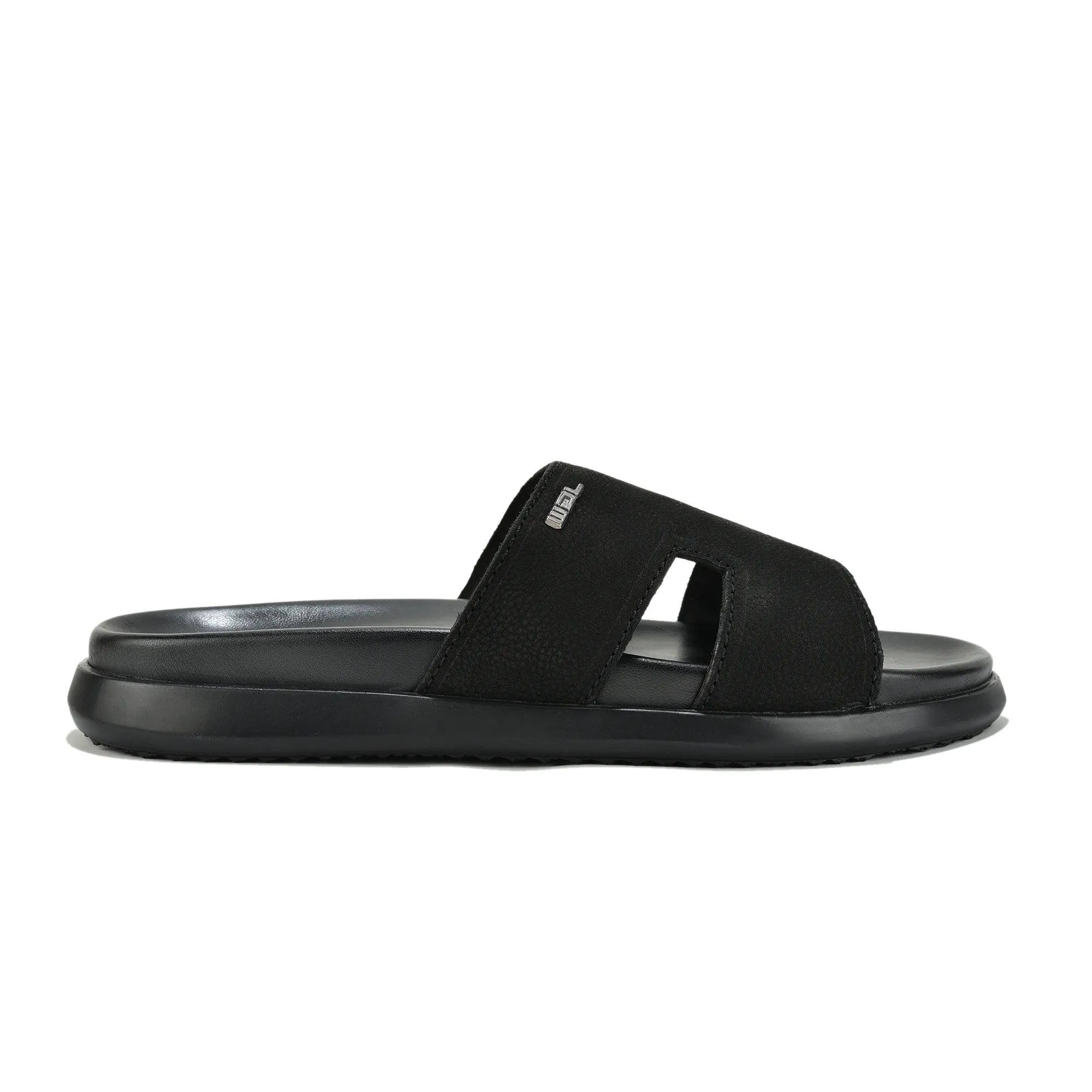 Woodland Black Nubuk Men Slipper - Thumbnail 2