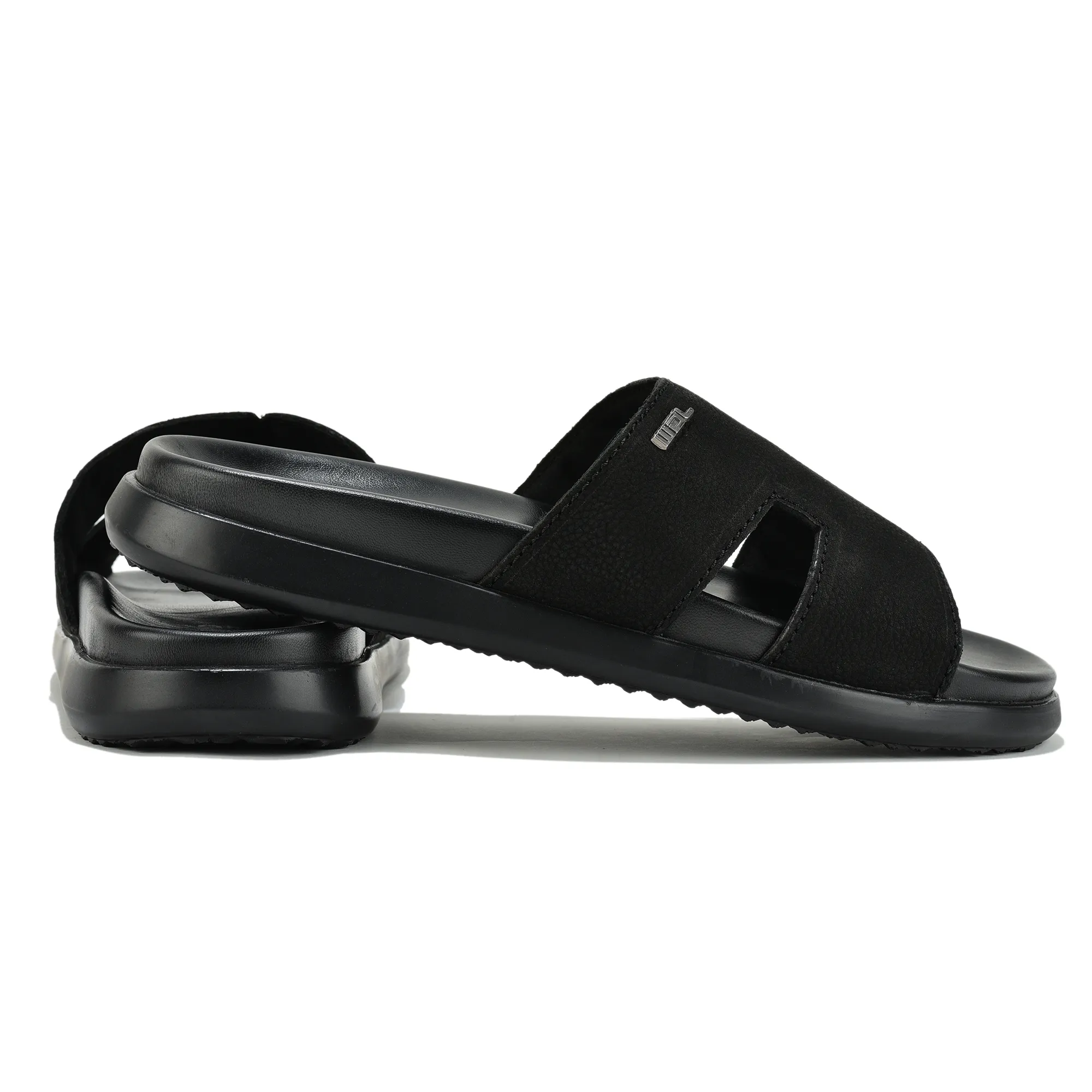 Woodland Black Nubuk Men Slipper - Thumbnail 10