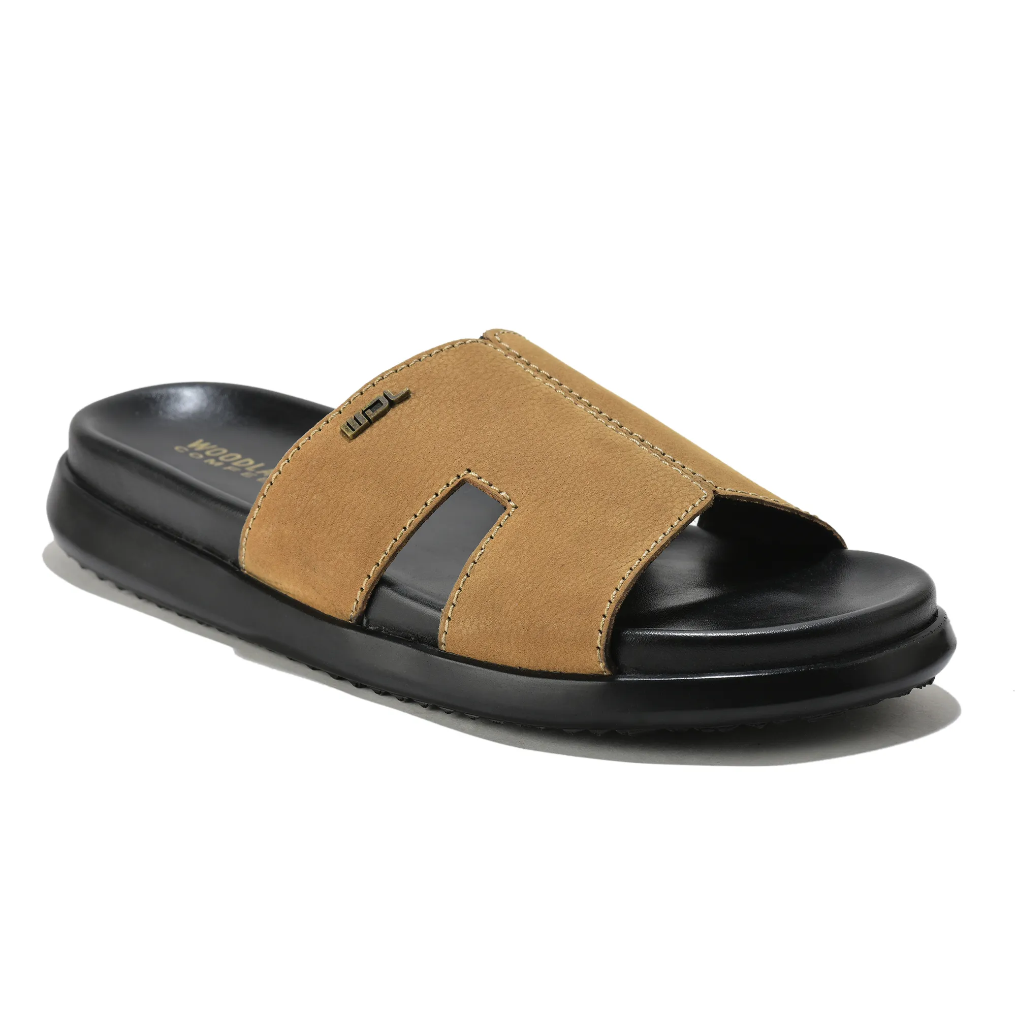 Woodland Camel Nubuk Men Slipper - Thumbnail 3