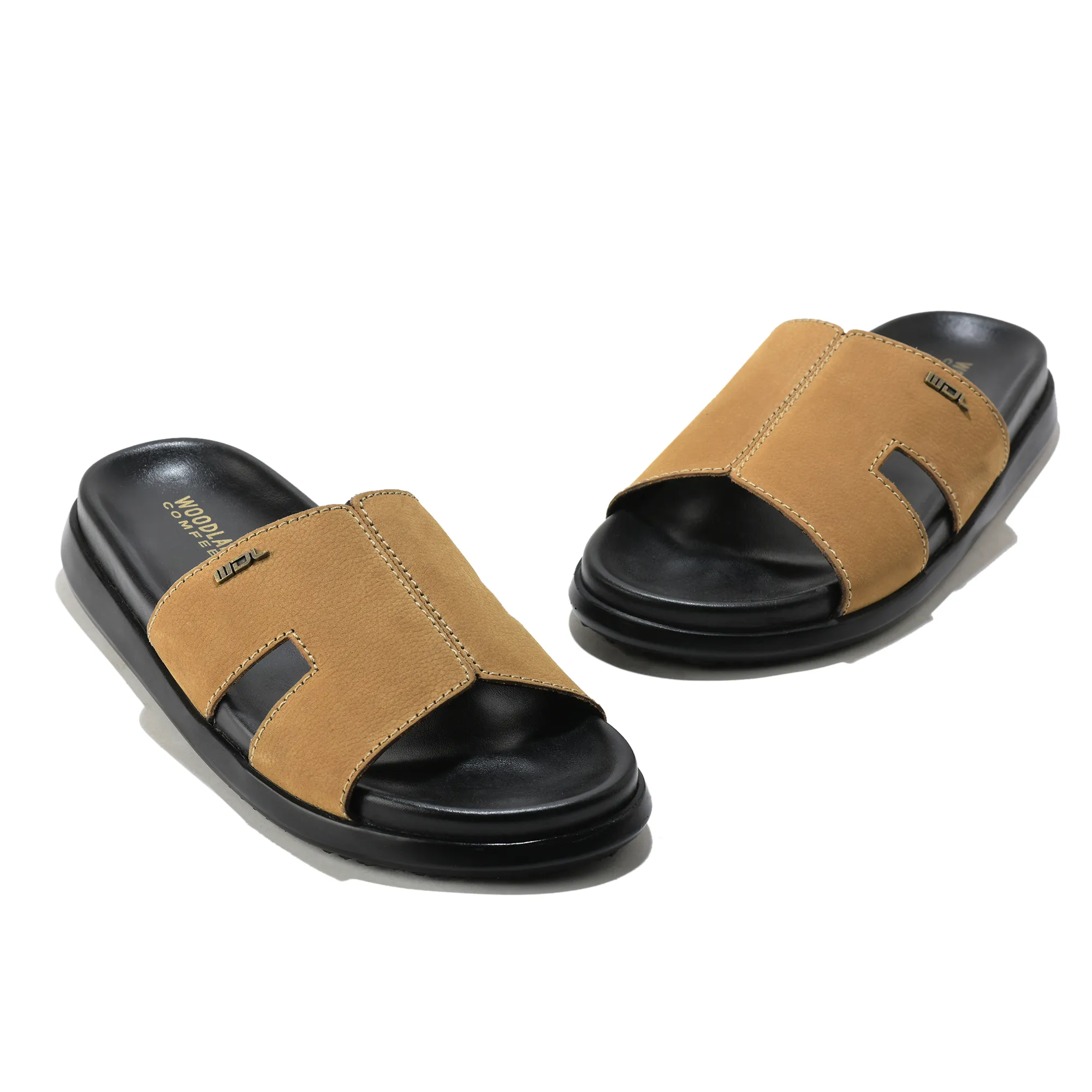 Woodland Camel Nubuk Men Slipper - Thumbnail 4