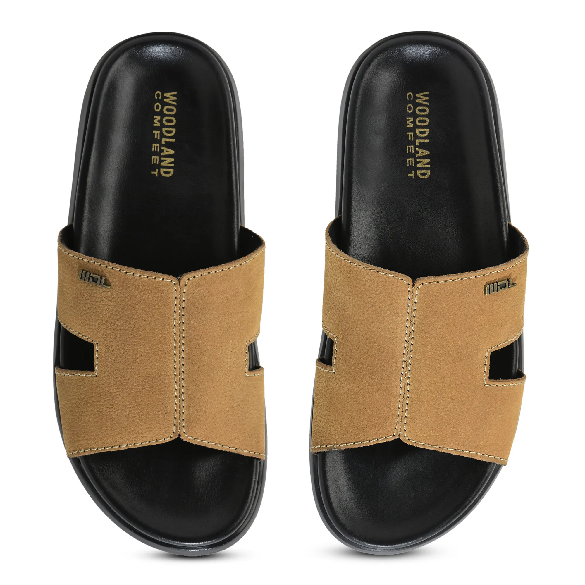 Woodland Camel Nubuk Men Slipper - Thumbnail 5