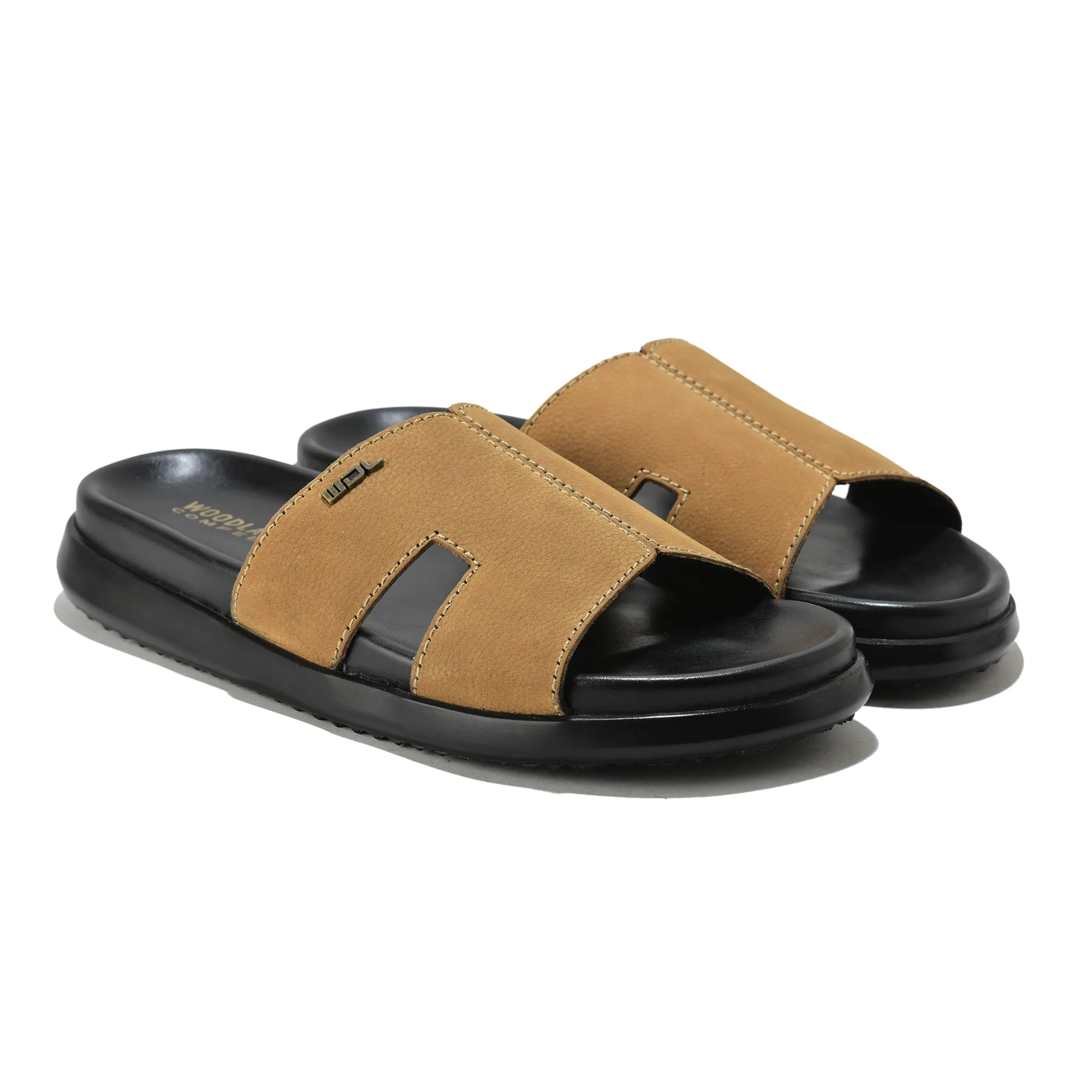 Woodland Camel Nubuk Men Slipper - Thumbnail 8