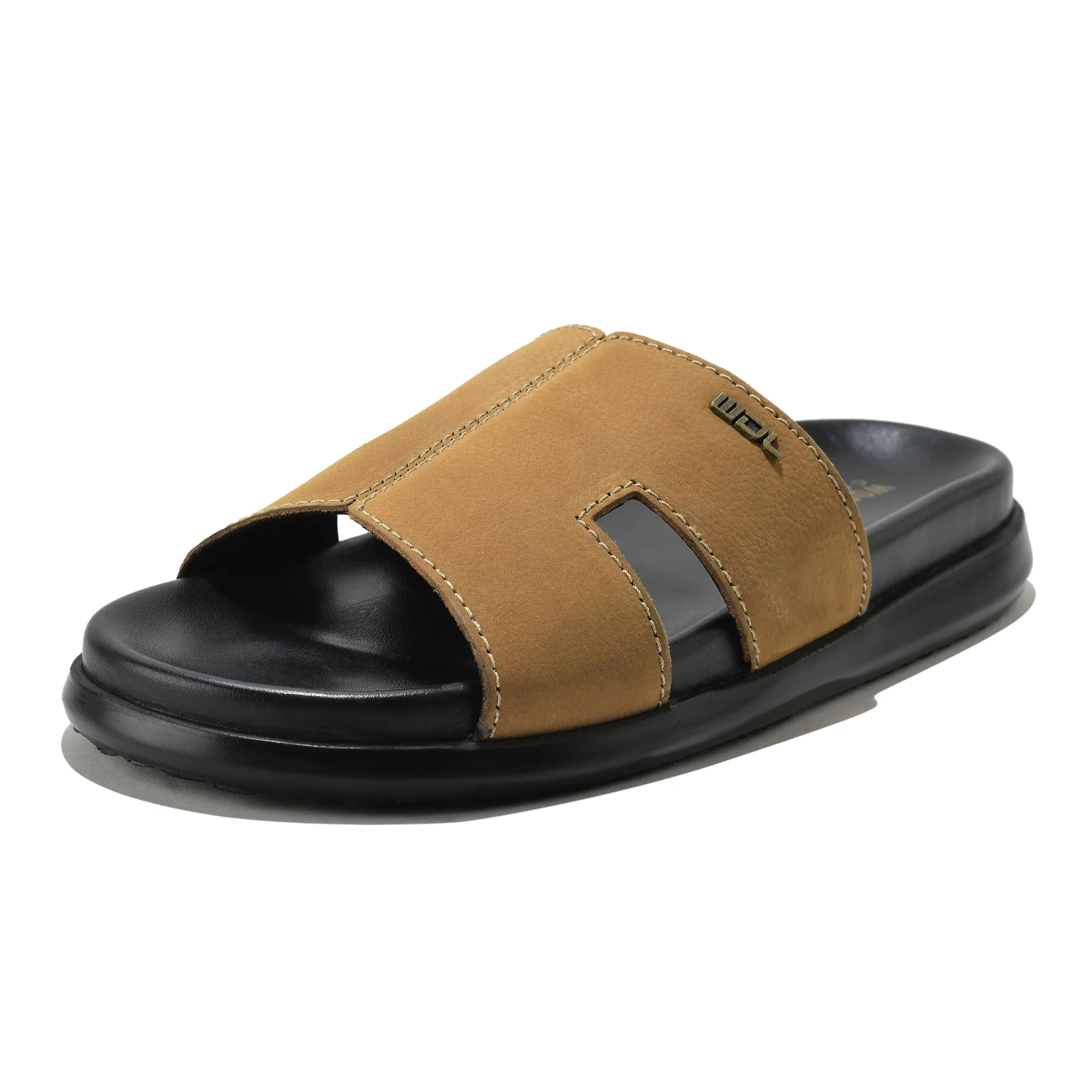 Woodland Camel Nubuk Men Slipper - Thumbnail 11