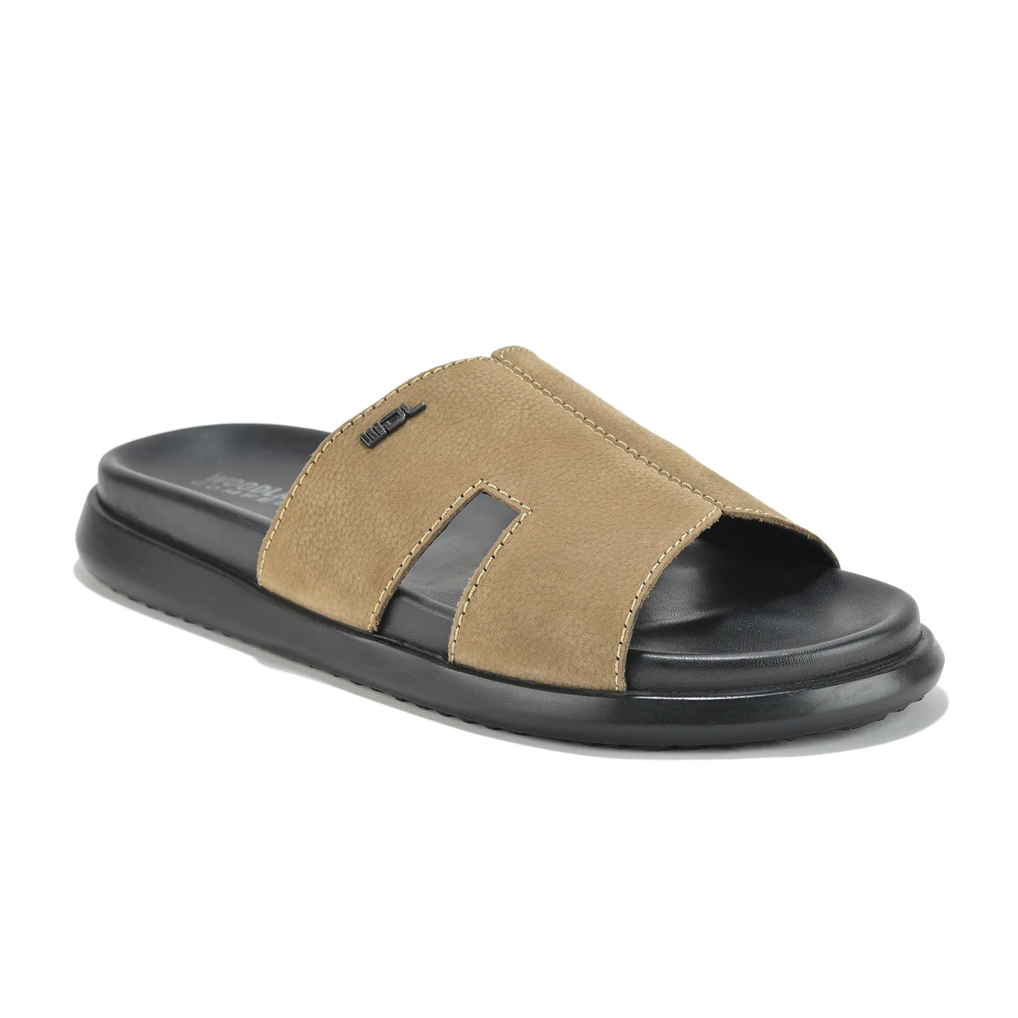 Woodland DKhaki Nubuk Men Slipper - Thumbnail 3