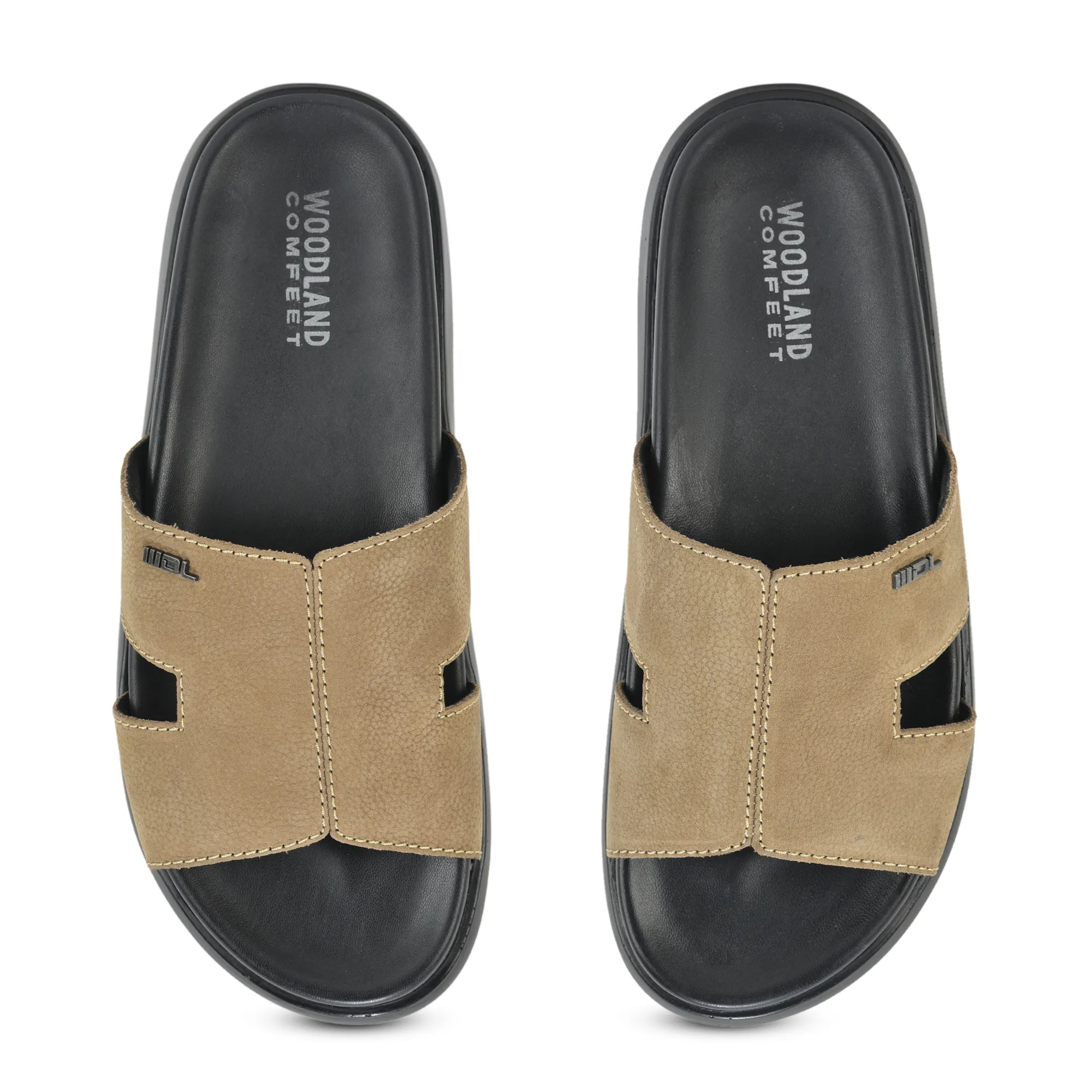 Woodland DKhaki Nubuk Men Slipper - Thumbnail 5