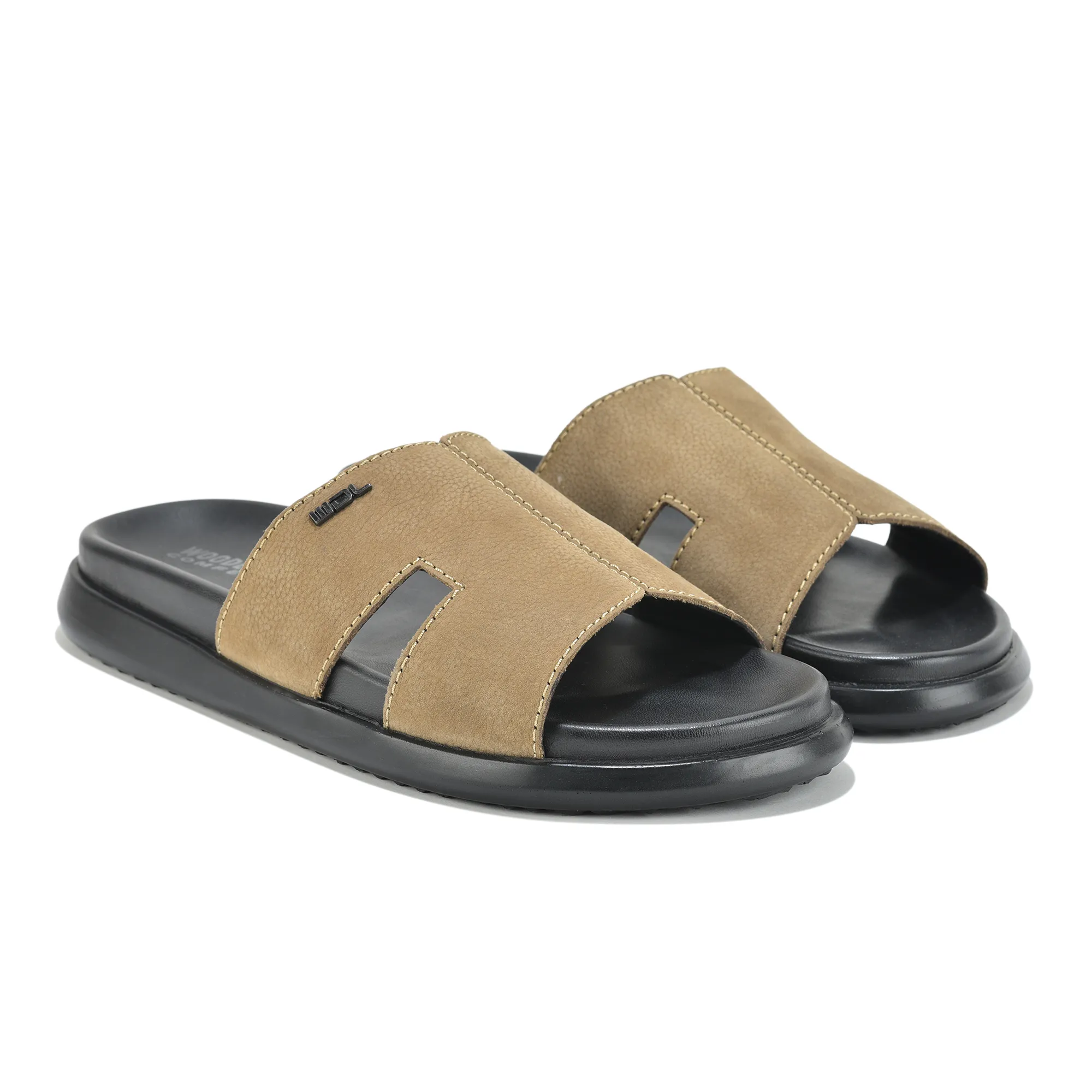 Woodland DKhaki Nubuk Men Slipper - Thumbnail 8