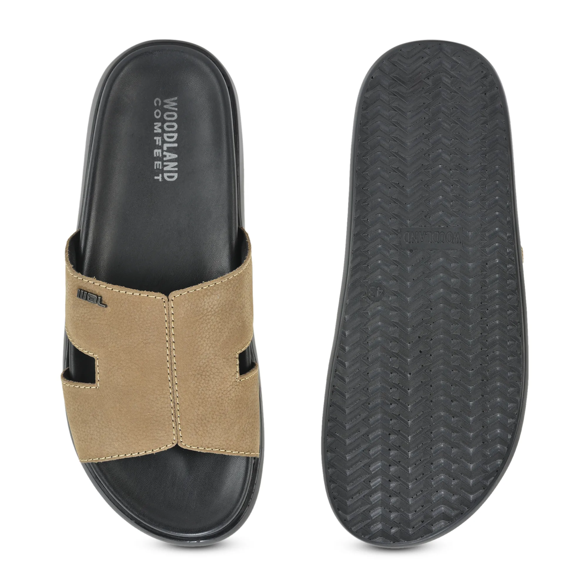 Woodland DKhaki Nubuk Men Slipper - Thumbnail 9